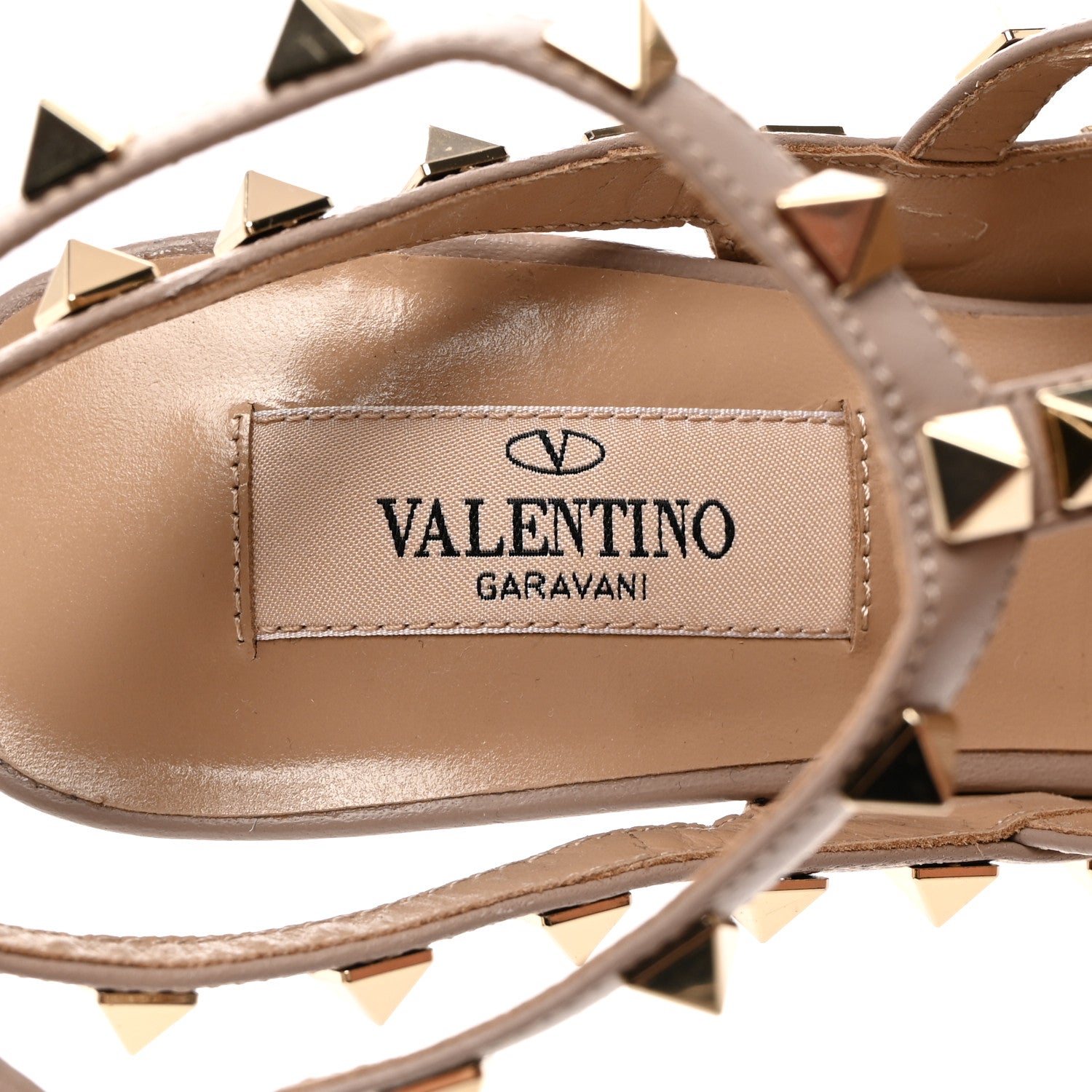 Valentino Garavani Patent Nappa Rockstud Ankle Strap 100mm Pumps 37 Black Poudre 7 of 9