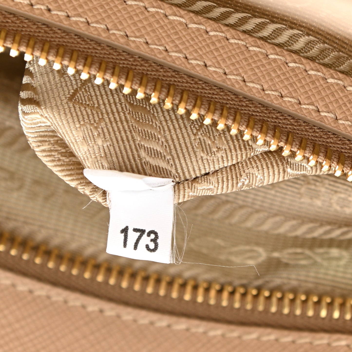 Saffiano Lux Double Handle Shopping Tote Sabbia