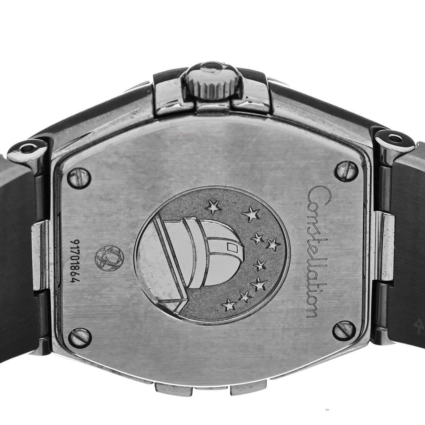 Stainless Steel Diamond Bezel 24mm Constellation Quartz Watch Blue 123.15.24.60.03.001