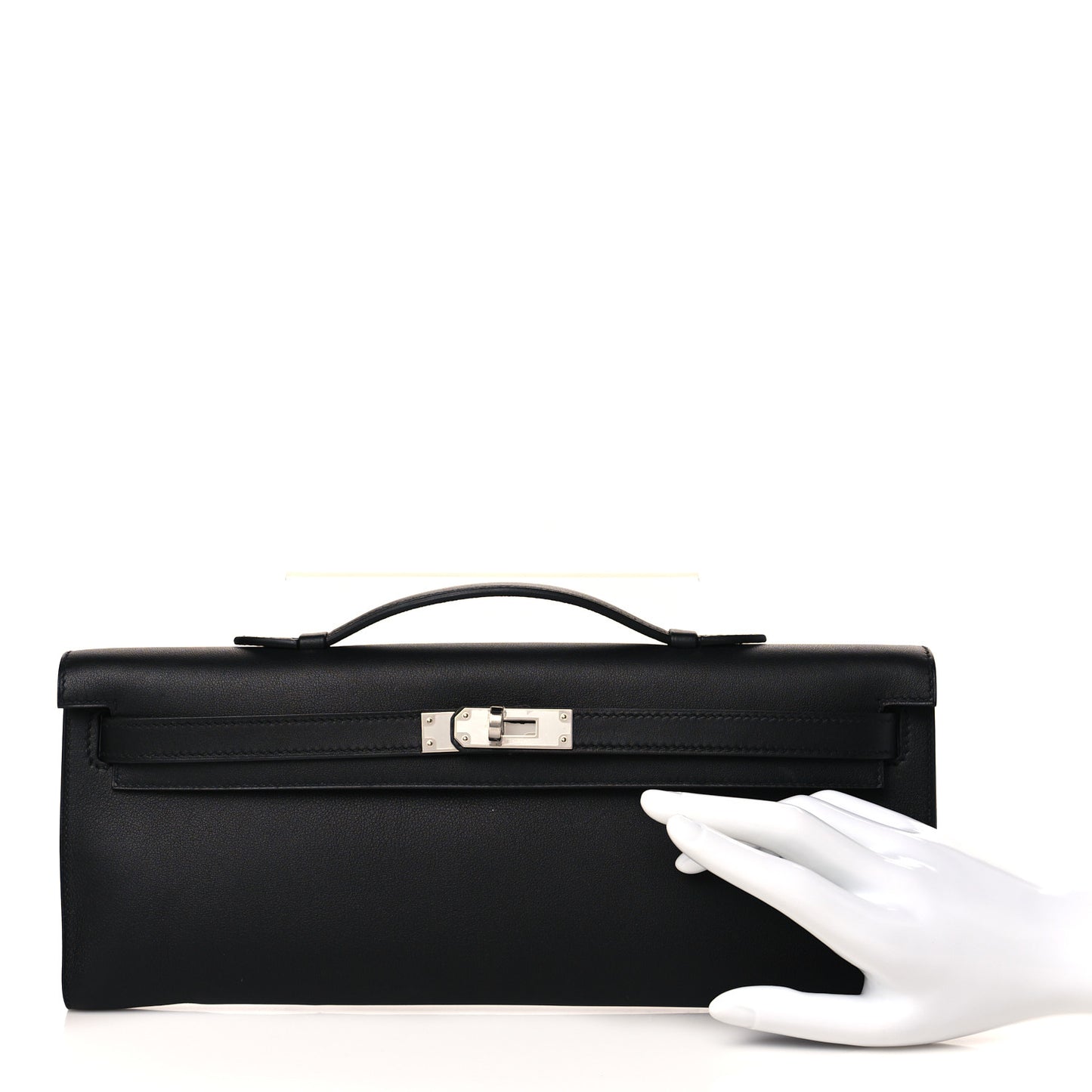 Swift Kelly Cut Clutch Pochette Black
