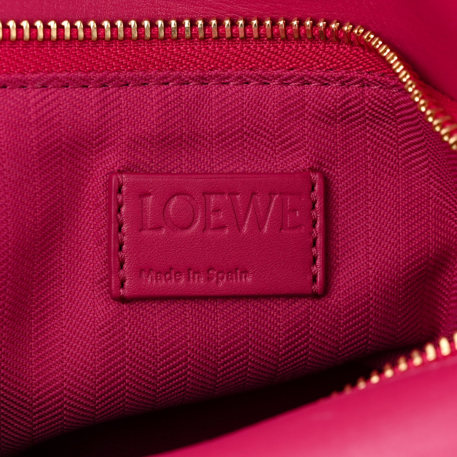 Loewe Satin Calfskin Monochrome Small Puzzle Edge Bag Ruby Red Glaze 6 of 9