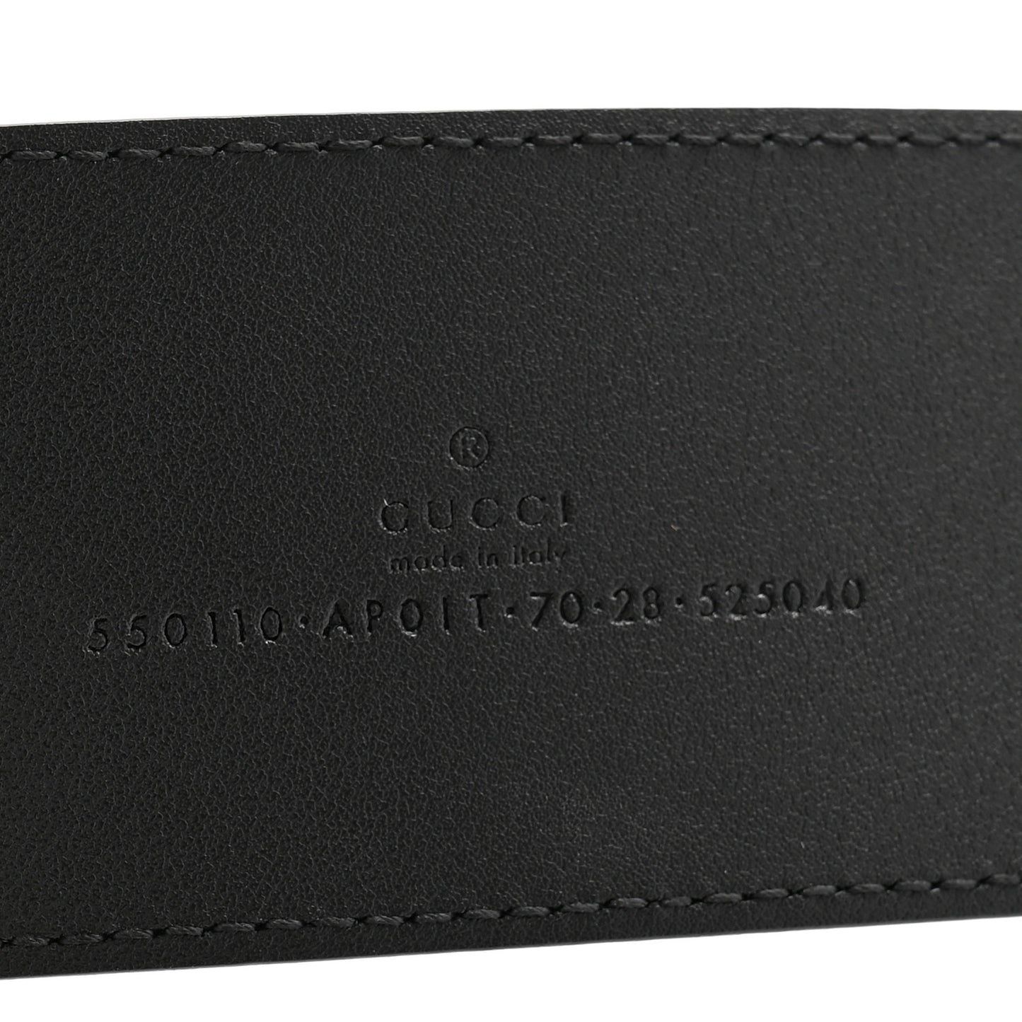 Calfskin Crystal Double G 55mm Belt 70 28 Black