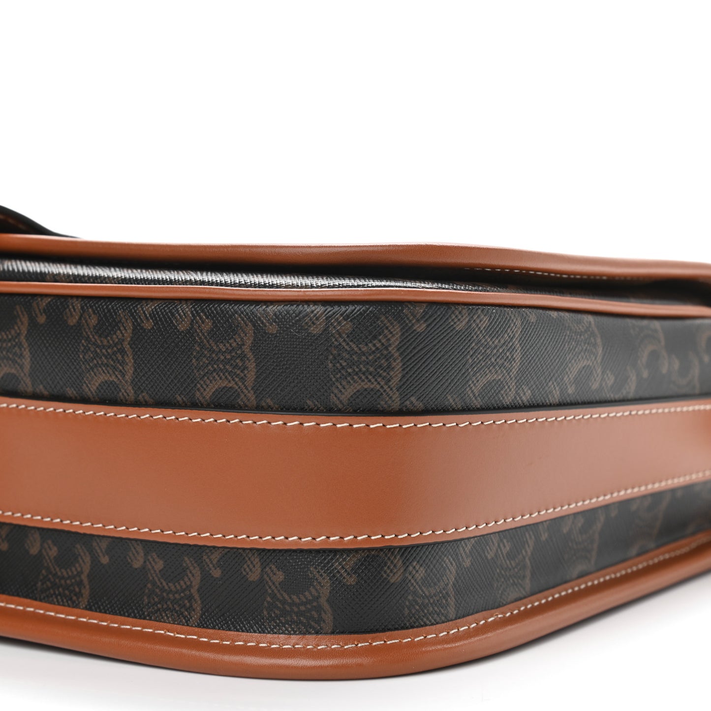 Triomphe Canvas Messenger Folco Bag Tan