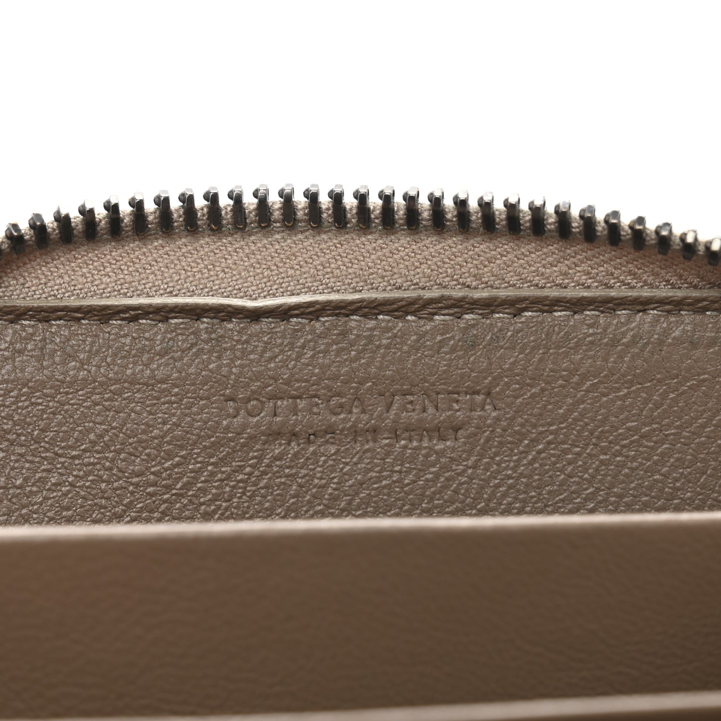 Nappa Intrecciato Zip Around Coin Purse Fume