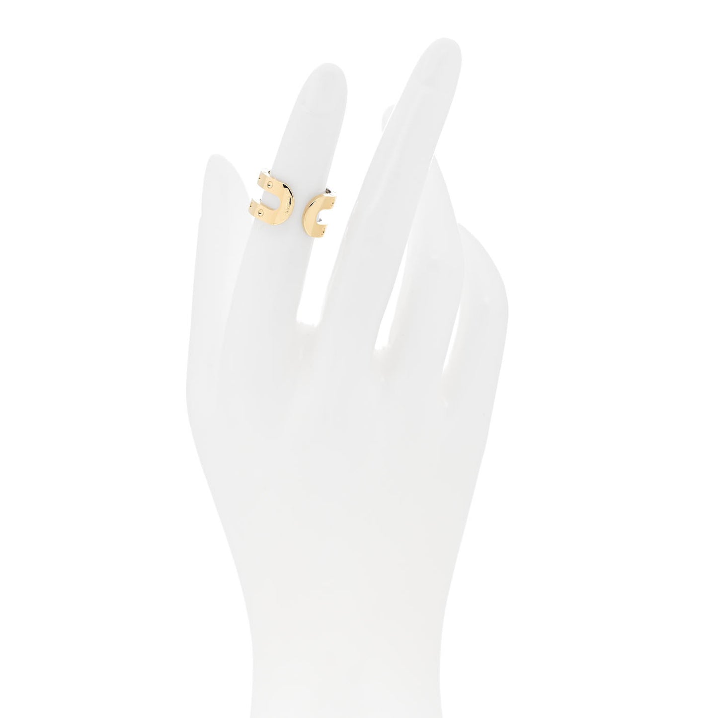 18K Yellow Gold Double Symphony Pois Moi Band Ring 47 4.25