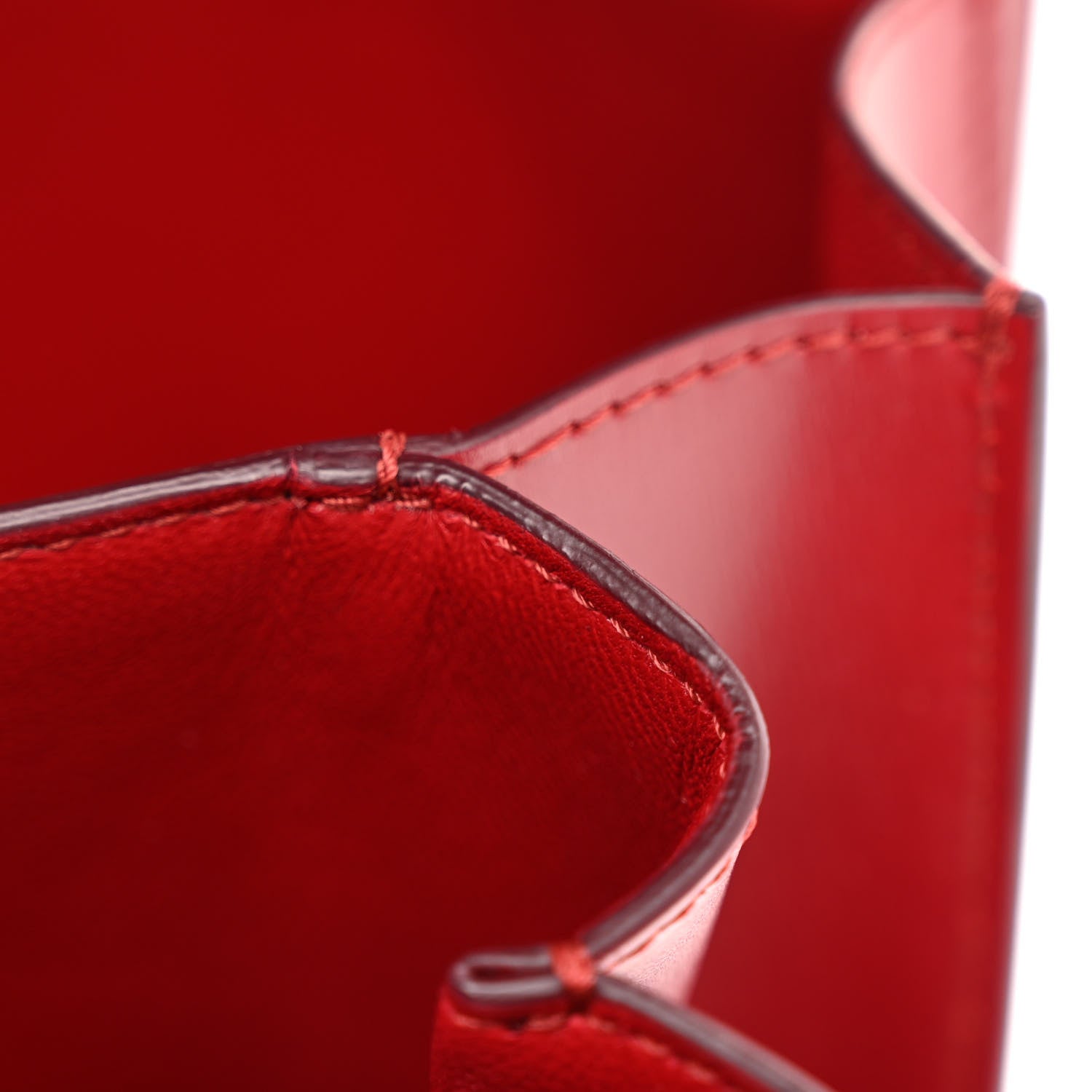 Celine Box Calfskin Medium Classic Box Flap Bag Red 11 of 13