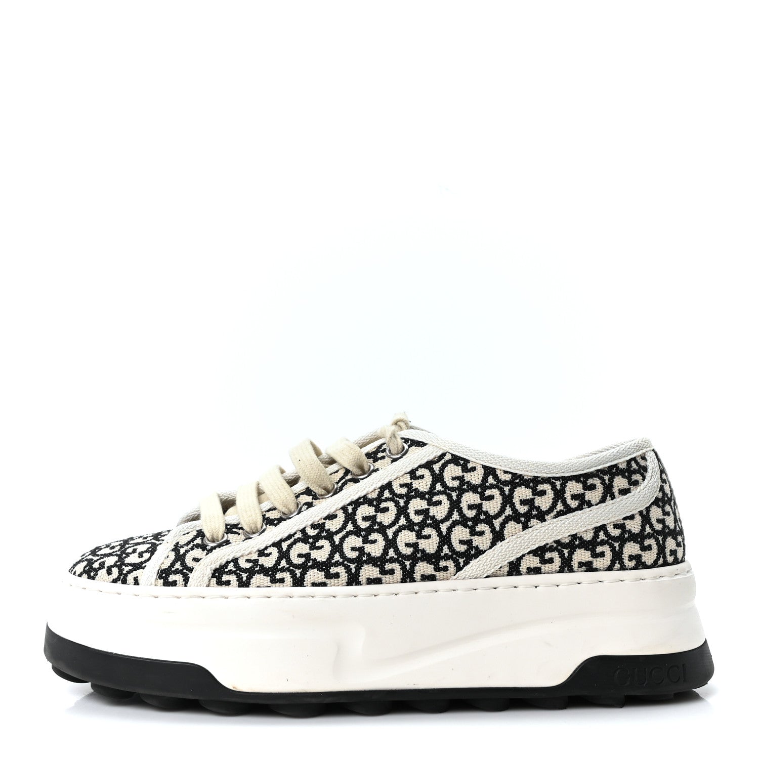 GUCCI GGパターン スニーカー Gucci GG Monogram Jacquard Womens 1977 Tennis Platform 52mm