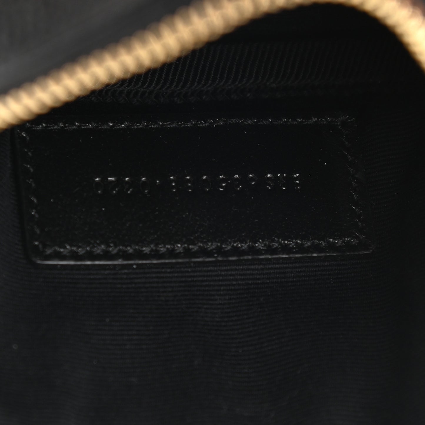Grain De Poudre Matelasse Monogram Baby Lou Camera Bag Black