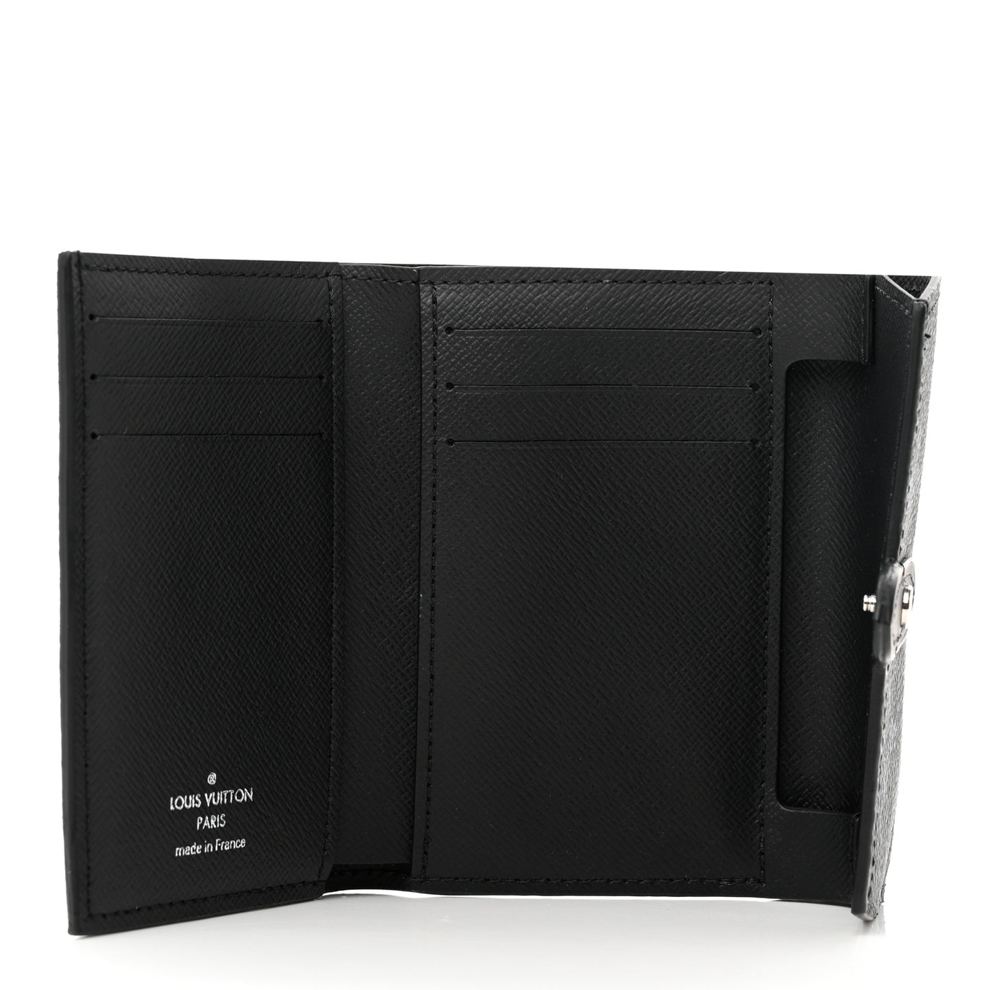 Monogram Pastel Cross Card Holder Black