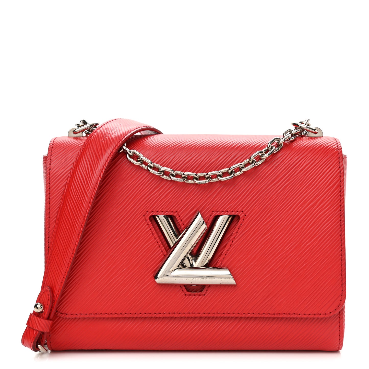 Epi Twist Shoulder Bag MM Coquelicot