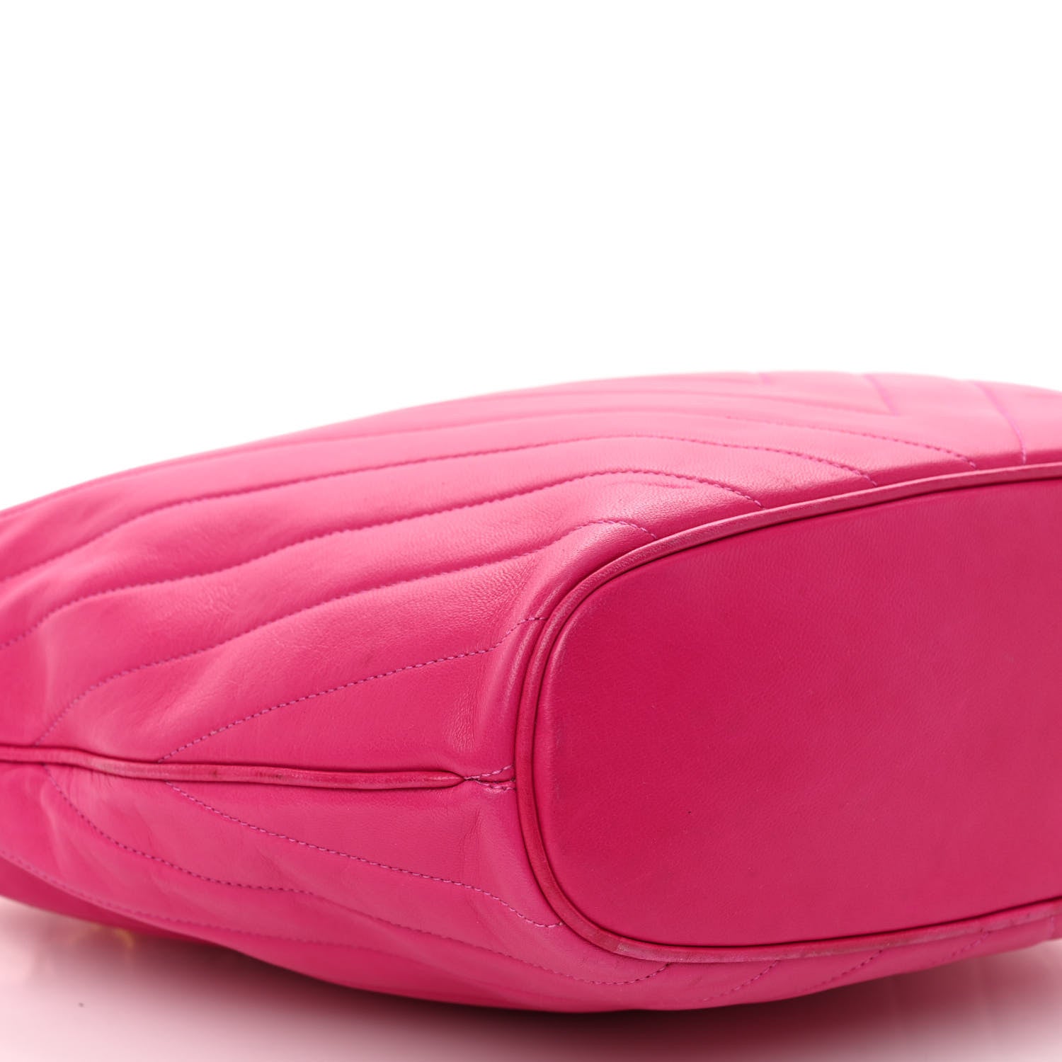 Chanel Lambskin Chevron Quilted Shoulder Bag Pink 9 of 11