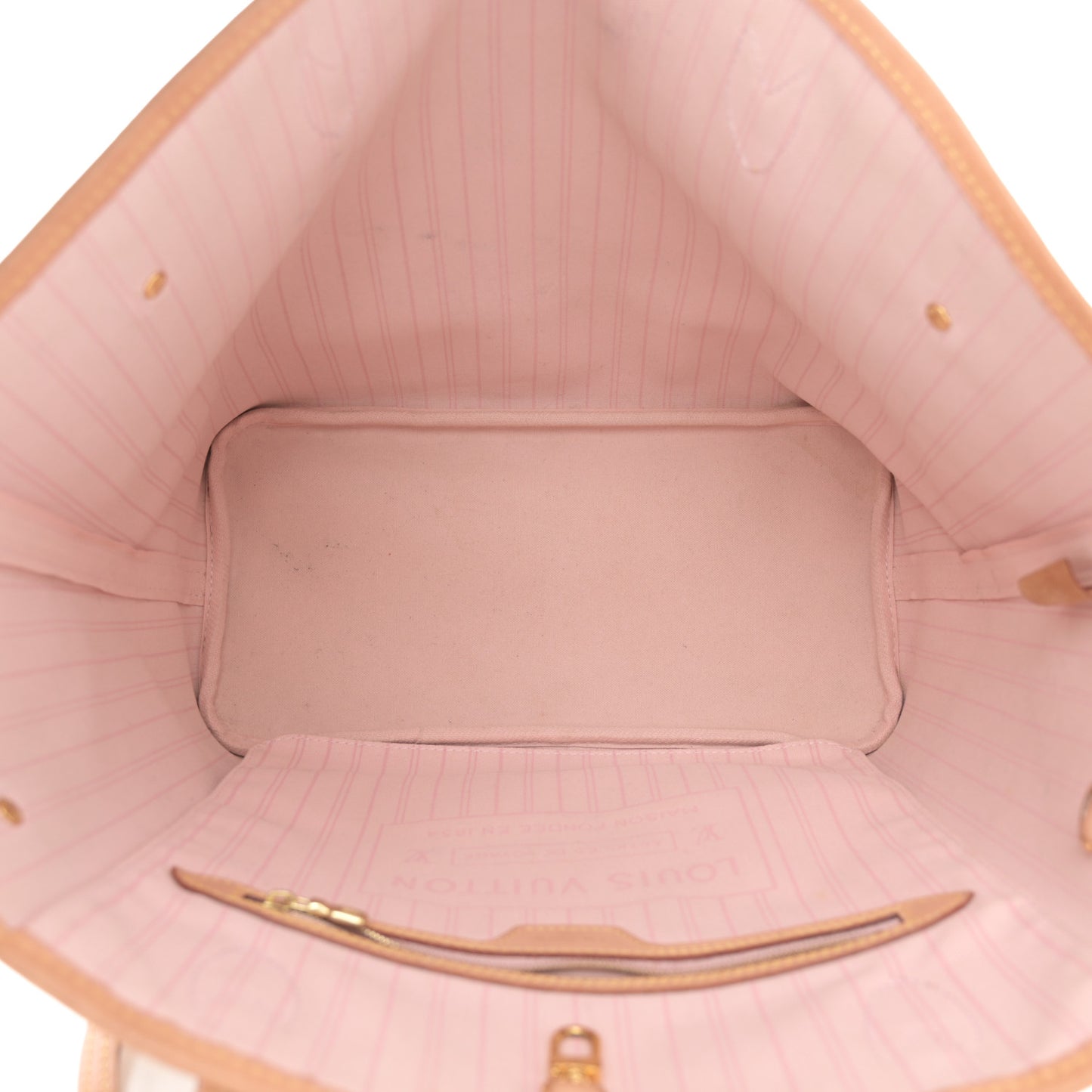 Damier Azur Neo Neverfull MM Rose Ballerine