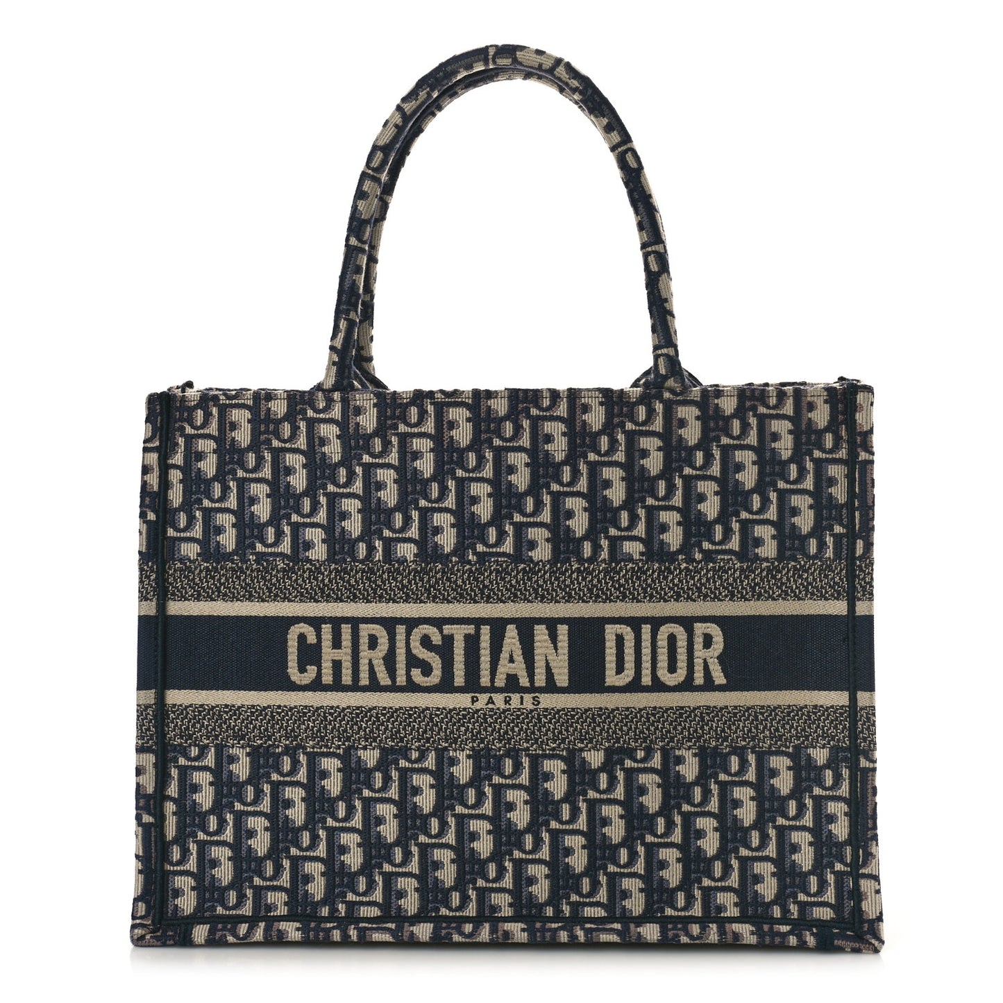 Oblique Medium Book Tote Blue Multicolor