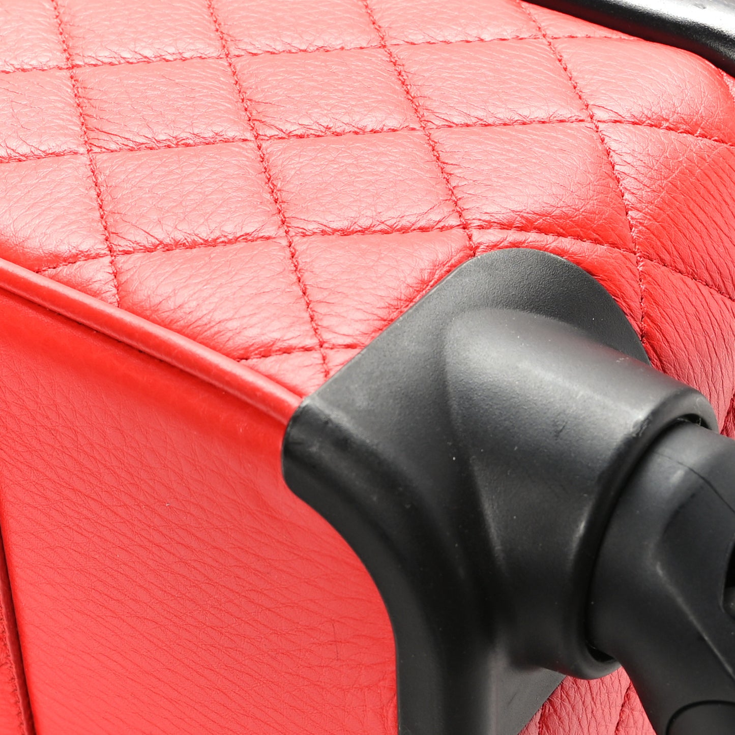 Calfskin Quilted Coco Case Trolley Red