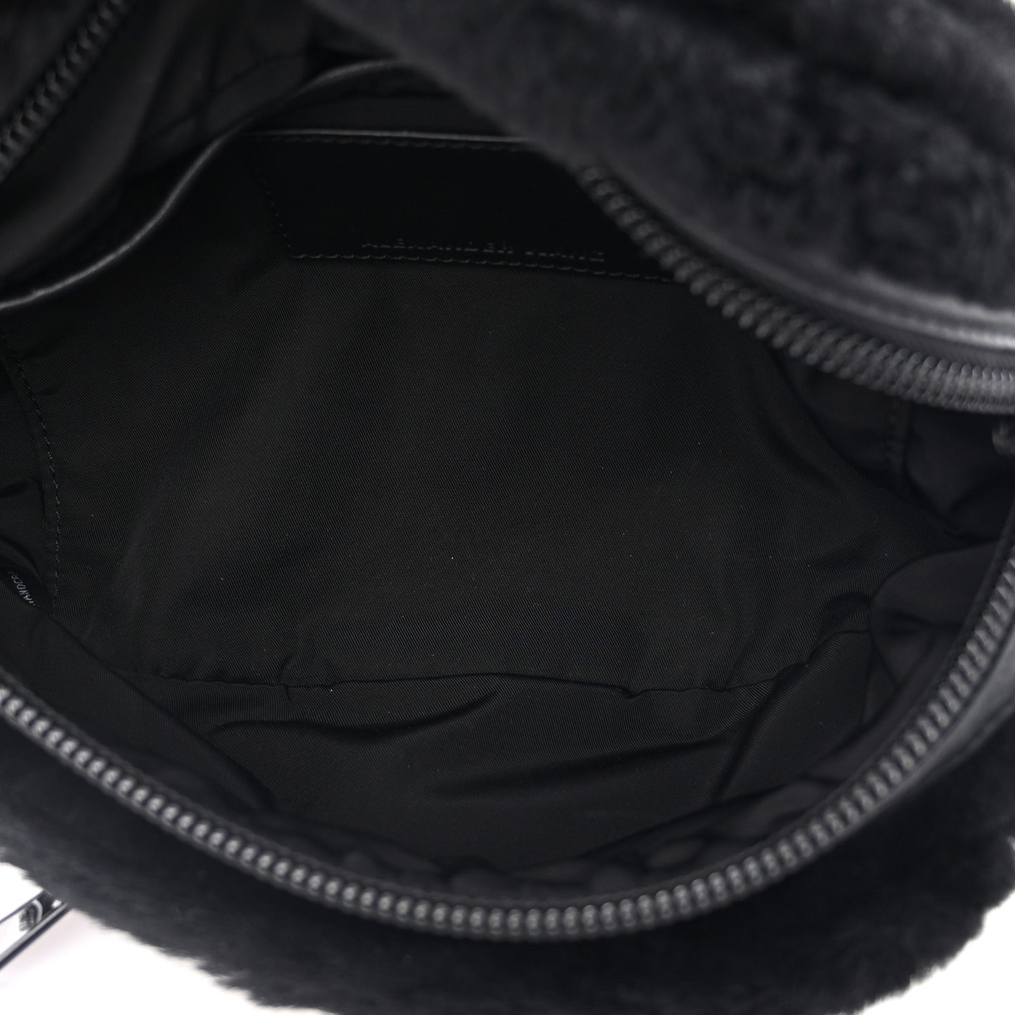 Mink Fur Attica Belt Bag Black