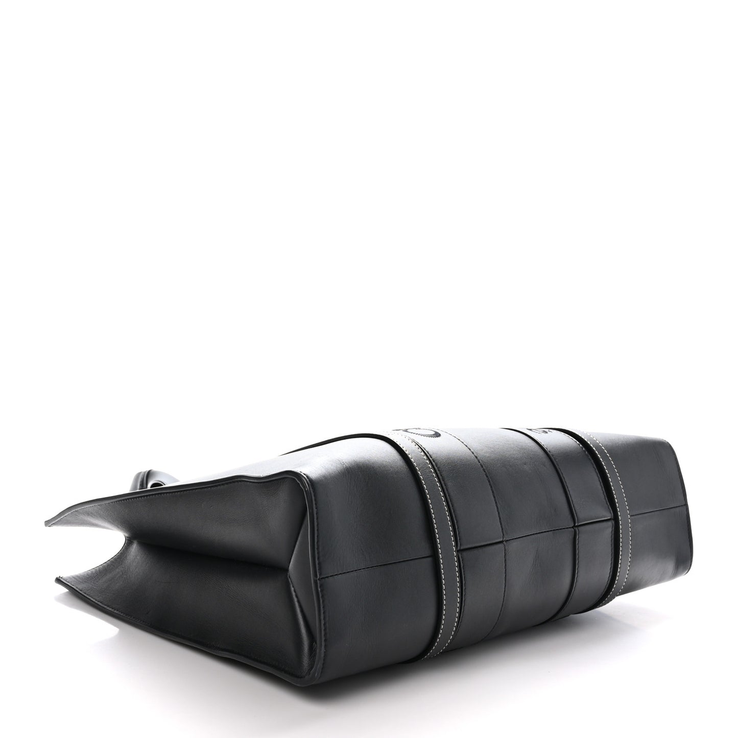Calfskin Large Woody Tote Black
