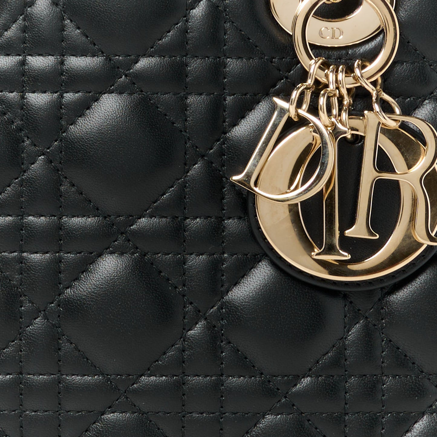 Lambskin Cannage Small My ABCDior Lady Dior Black
