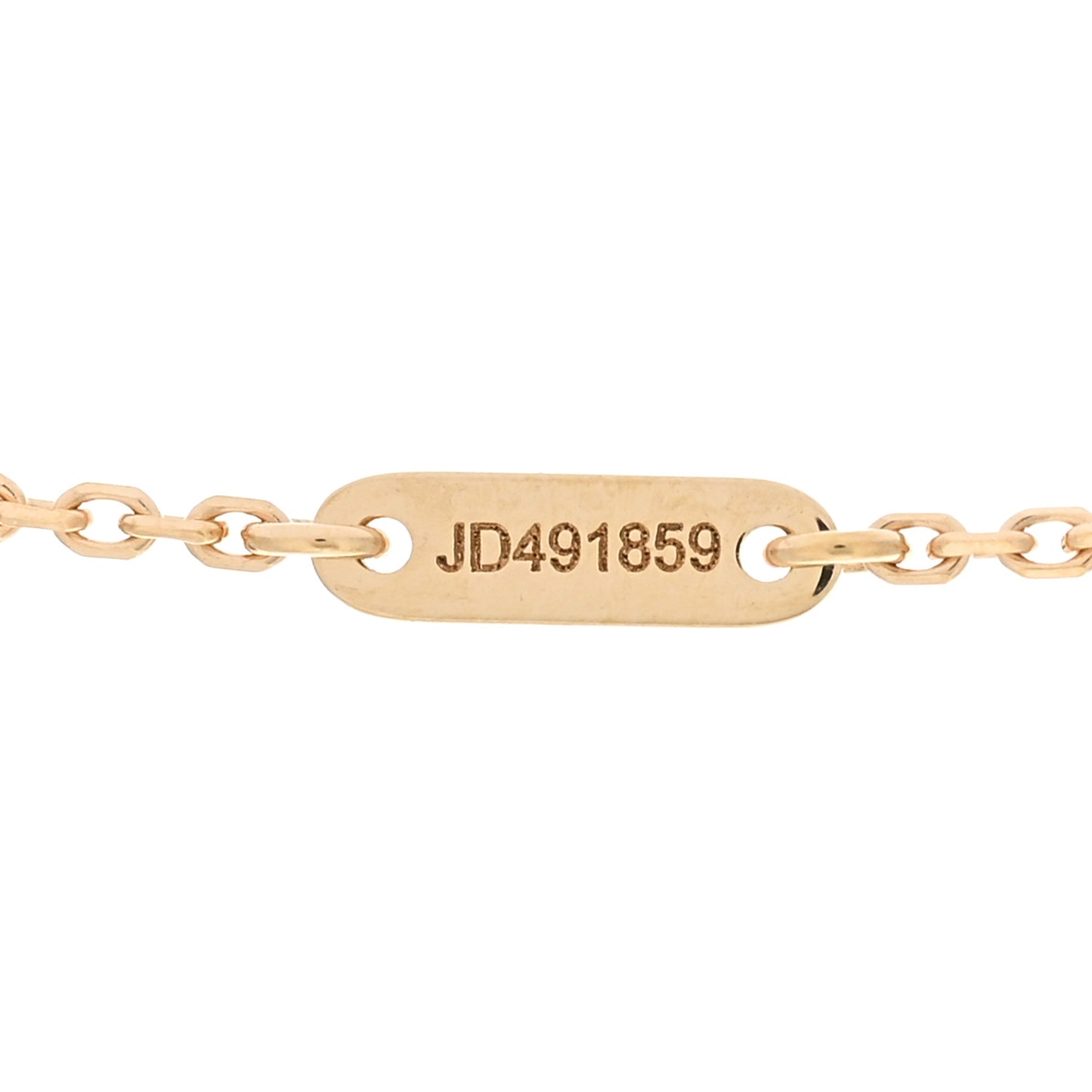 18K Yellow Gold Mother of Pearl Sweet Alhambra Pendant Necklace
