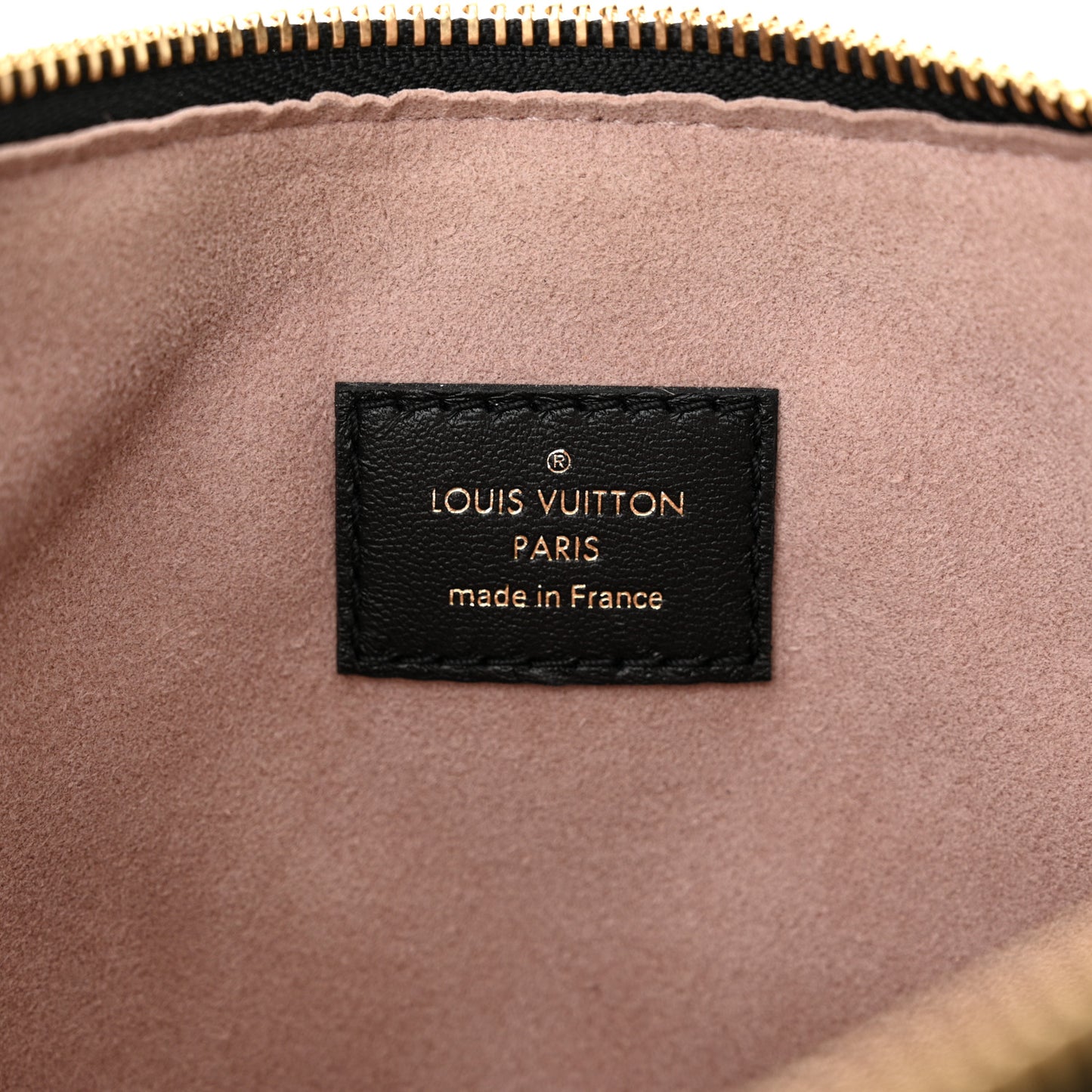 Lambskin Embossed Monogram Coussin PM Black