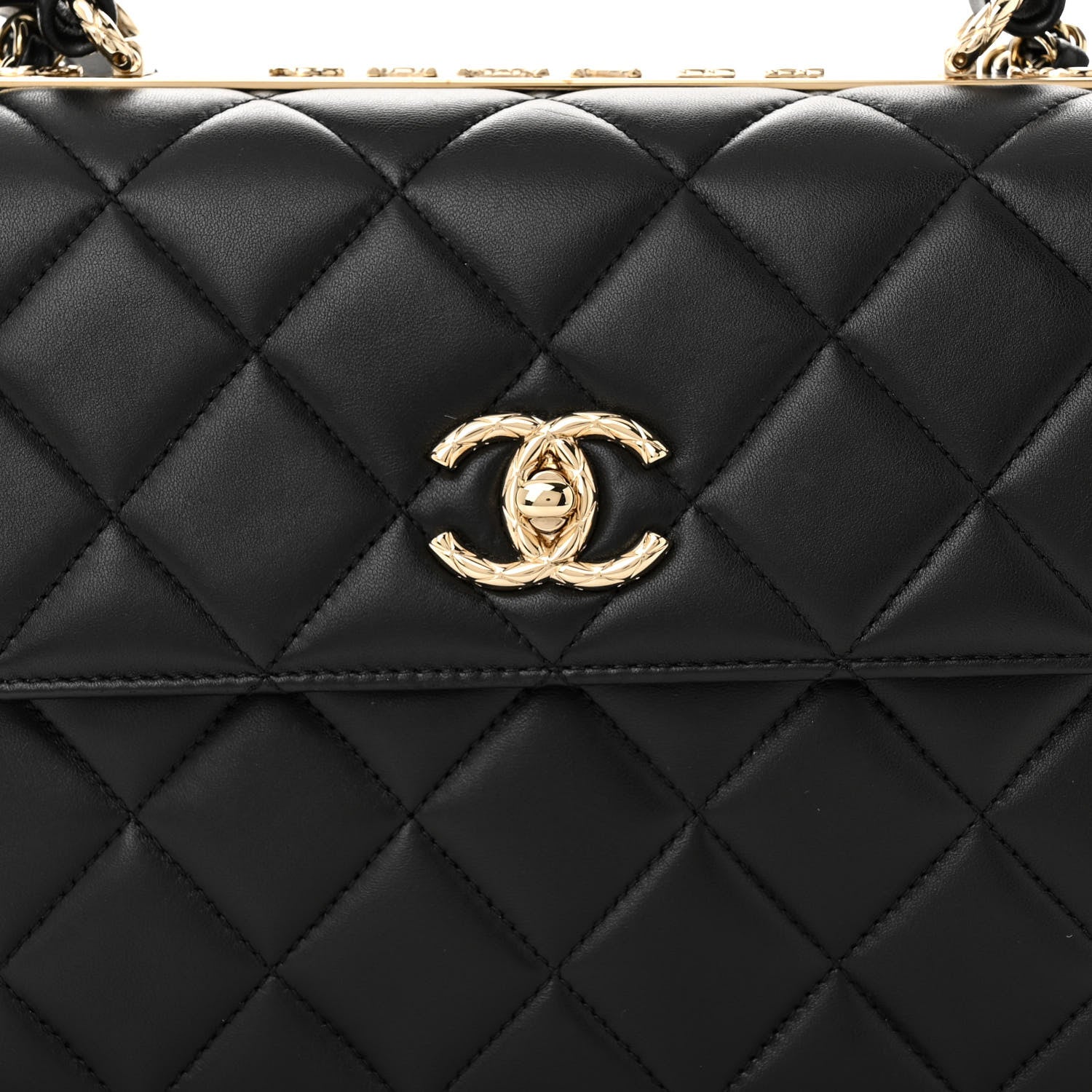 Chanel Lambskin Quilted Small Trendy CC Dual Handle Flap Bag Black 8 of 10