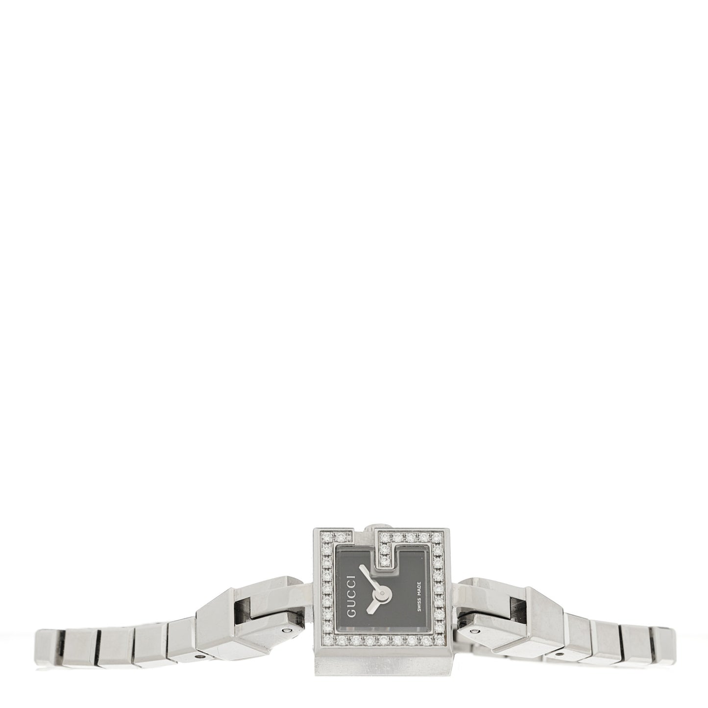 Stainless Steel Diamond Bezel 14mm 102 G-Mini Quartz Watch Black