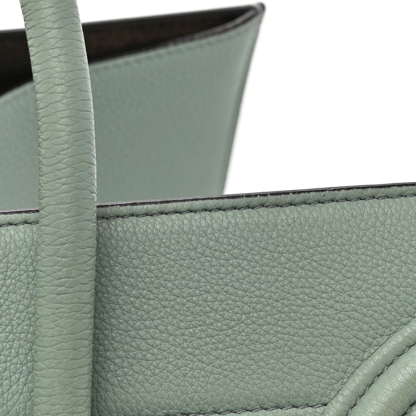 Grained Calfskin Medium Phantom Luggage Jade