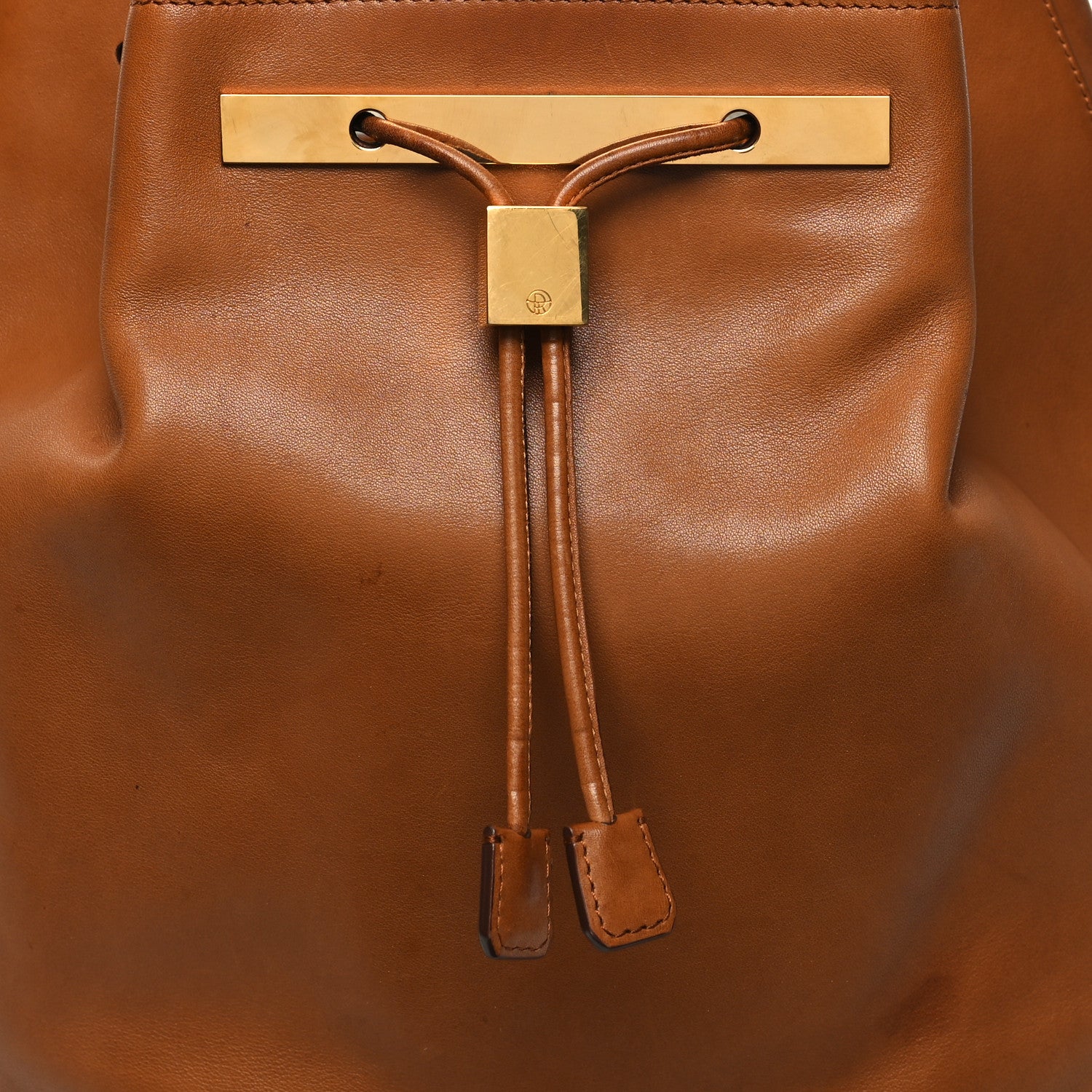 The Row Saddle Calfskin Backpack 11 Brandy 8 of 14