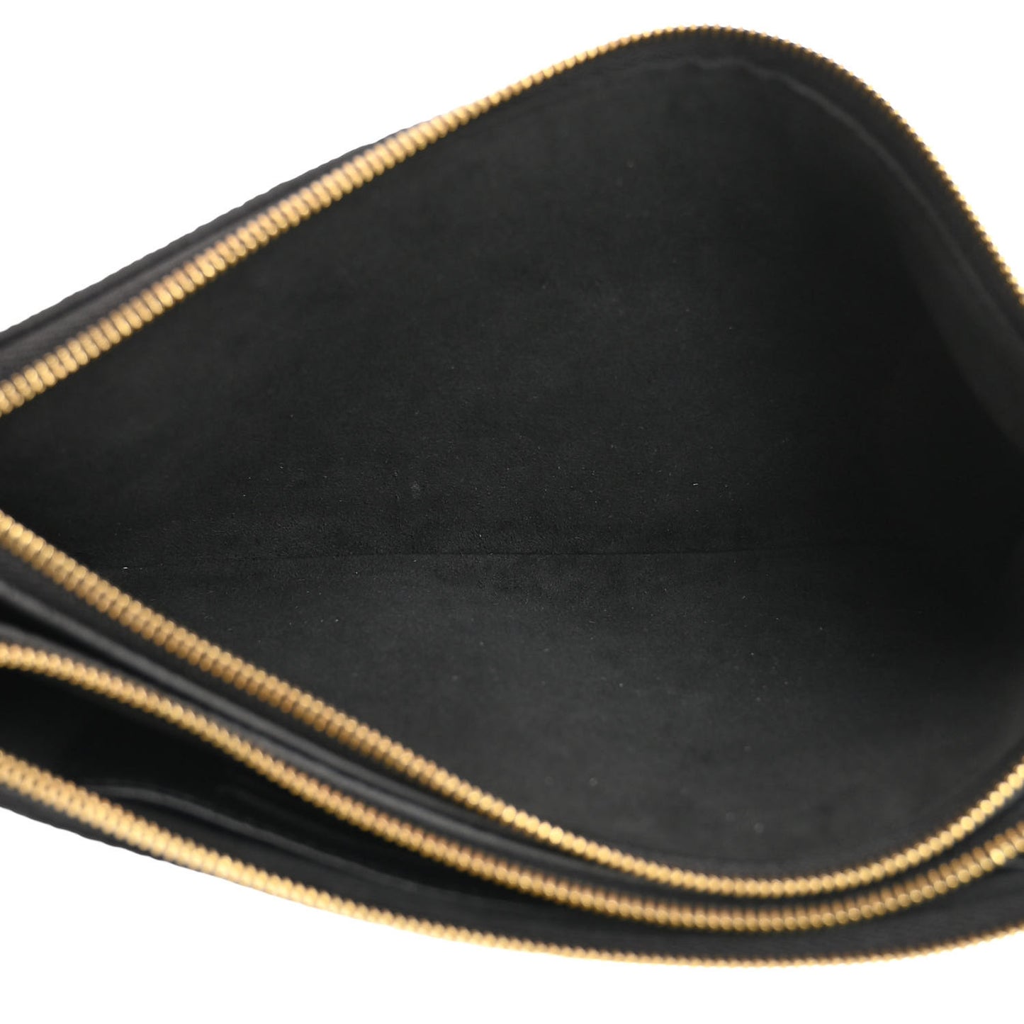 Empreinte Double Zip Pochette Black