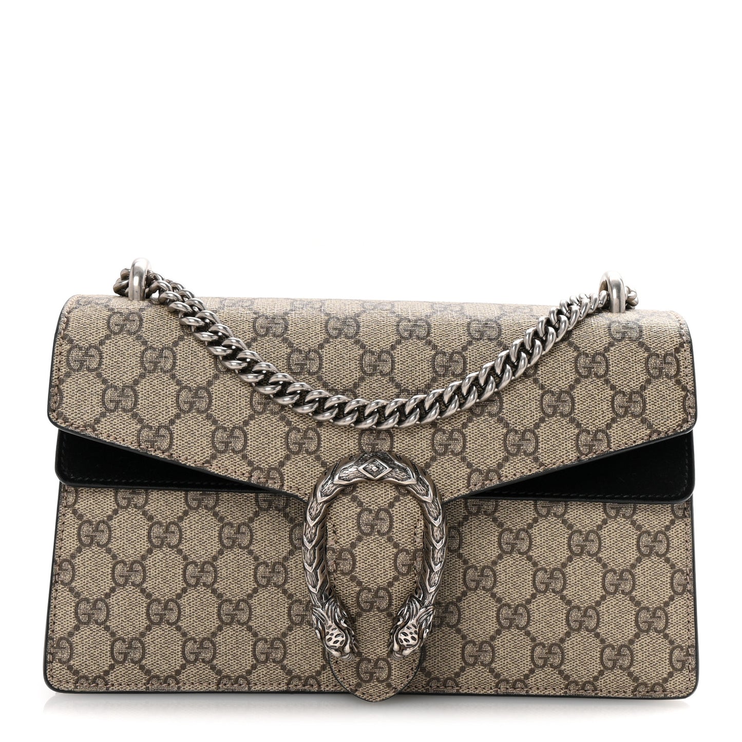 GG Supreme Monogram Small Dionysus Shoulder Bag Black