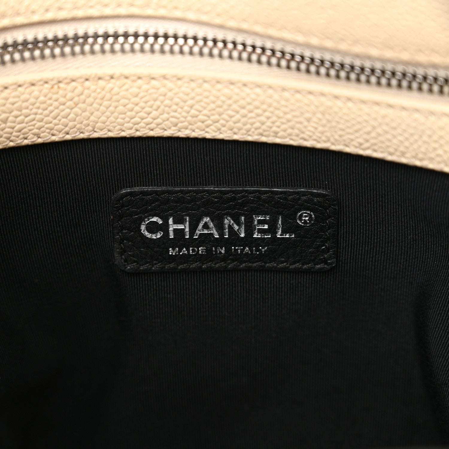 Chanel Caviar Ombre Large Shopping Tote White 6 of 19