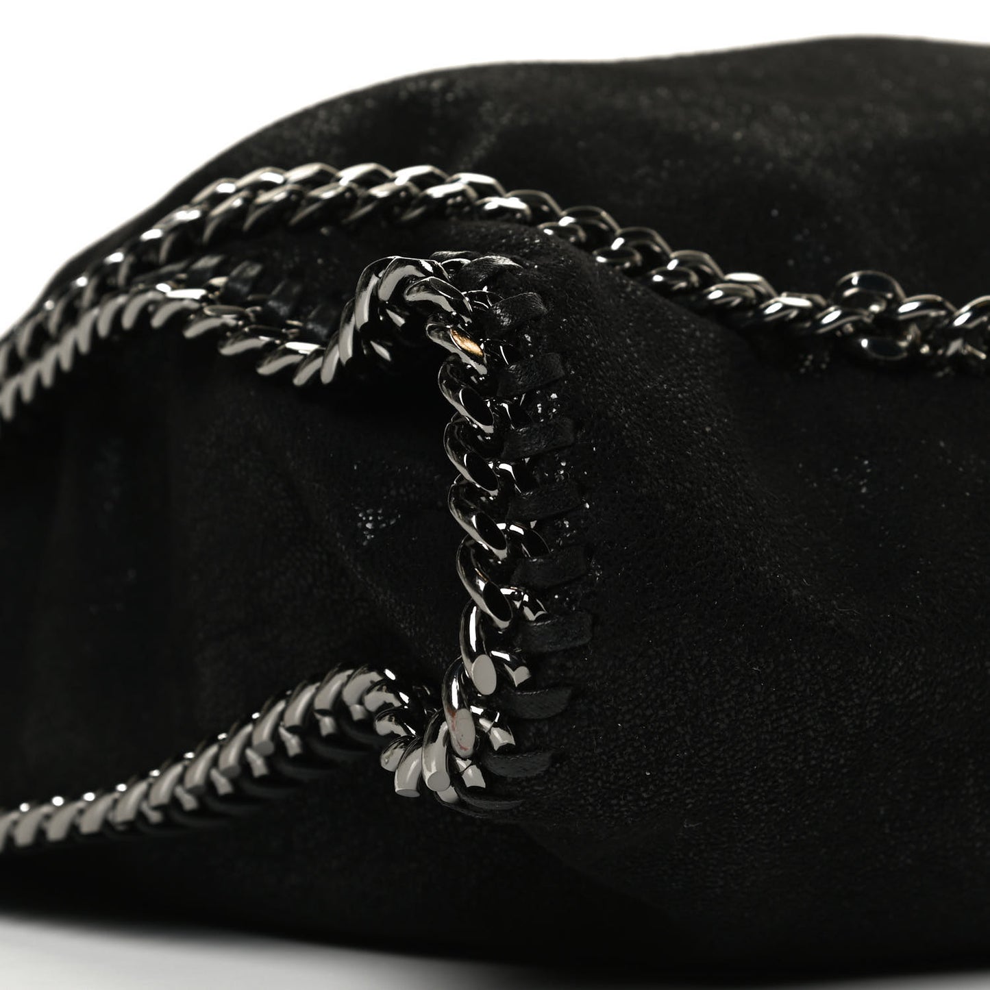 Shaggy Deer Falabella Fold Over Tote Black