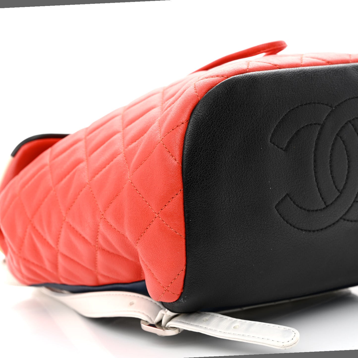 Lambskin Quilted Small Cuba Urban Spirit Backpack Orange