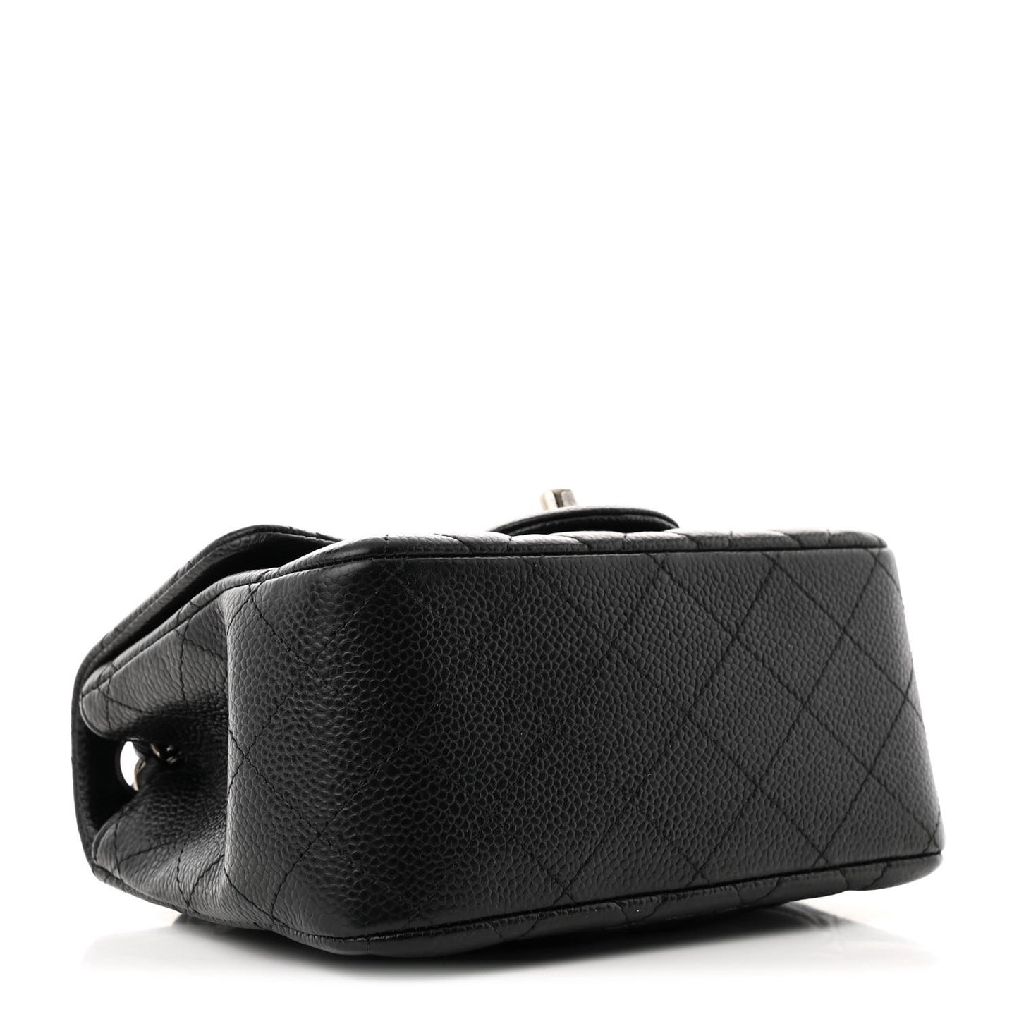 Caviar Quilted Mini Square Flap Black