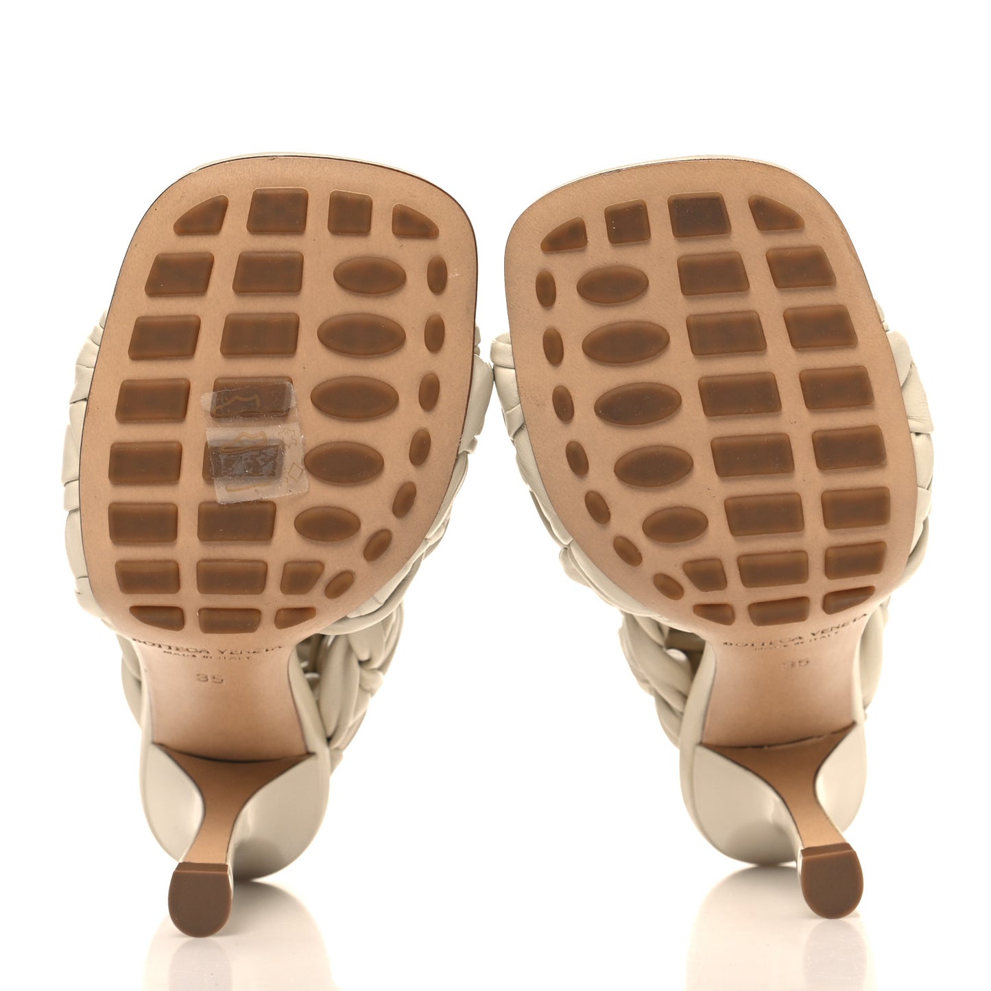 Shiny Nappa Intrecciato The Board Sandals 35 Wax