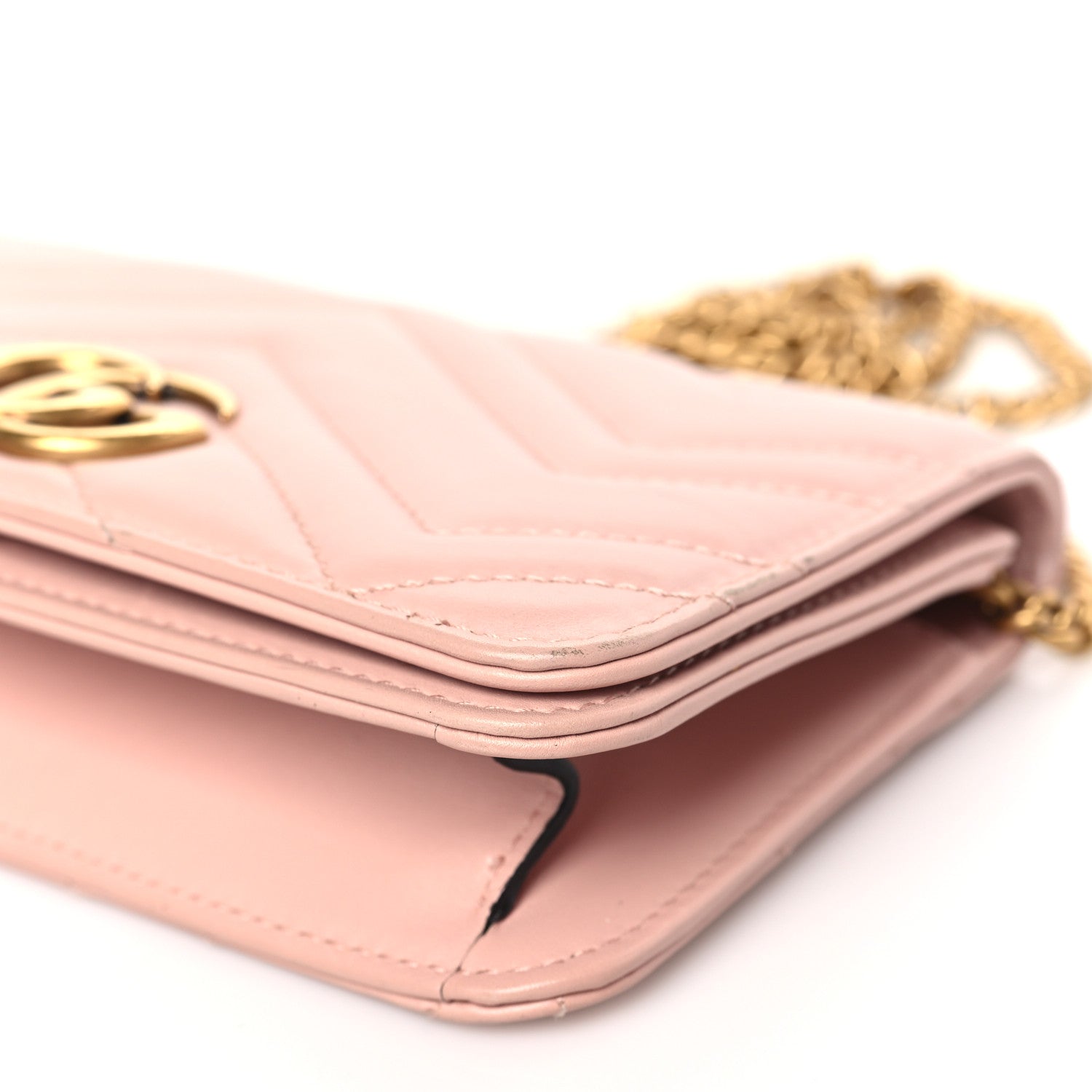 Gucci Calfskin Matelasse GG Marmont Mini Bag Perfect Pink 8 of 9
