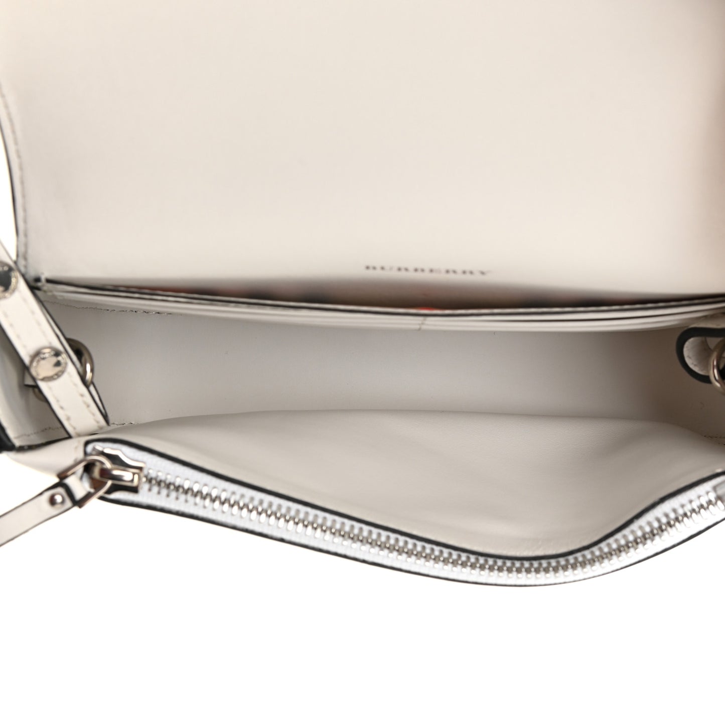 Calfskin Perforated Hampshire Crossbody Chalk White
