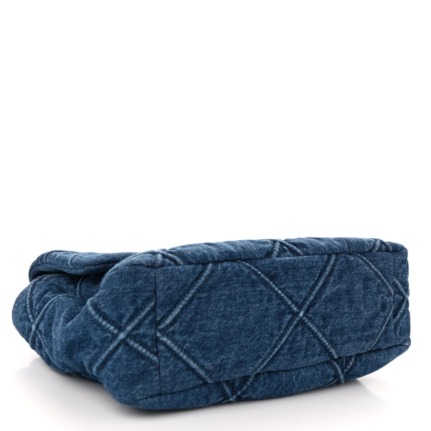 Denim Quilted Large Chanel 19 Flap Blue
