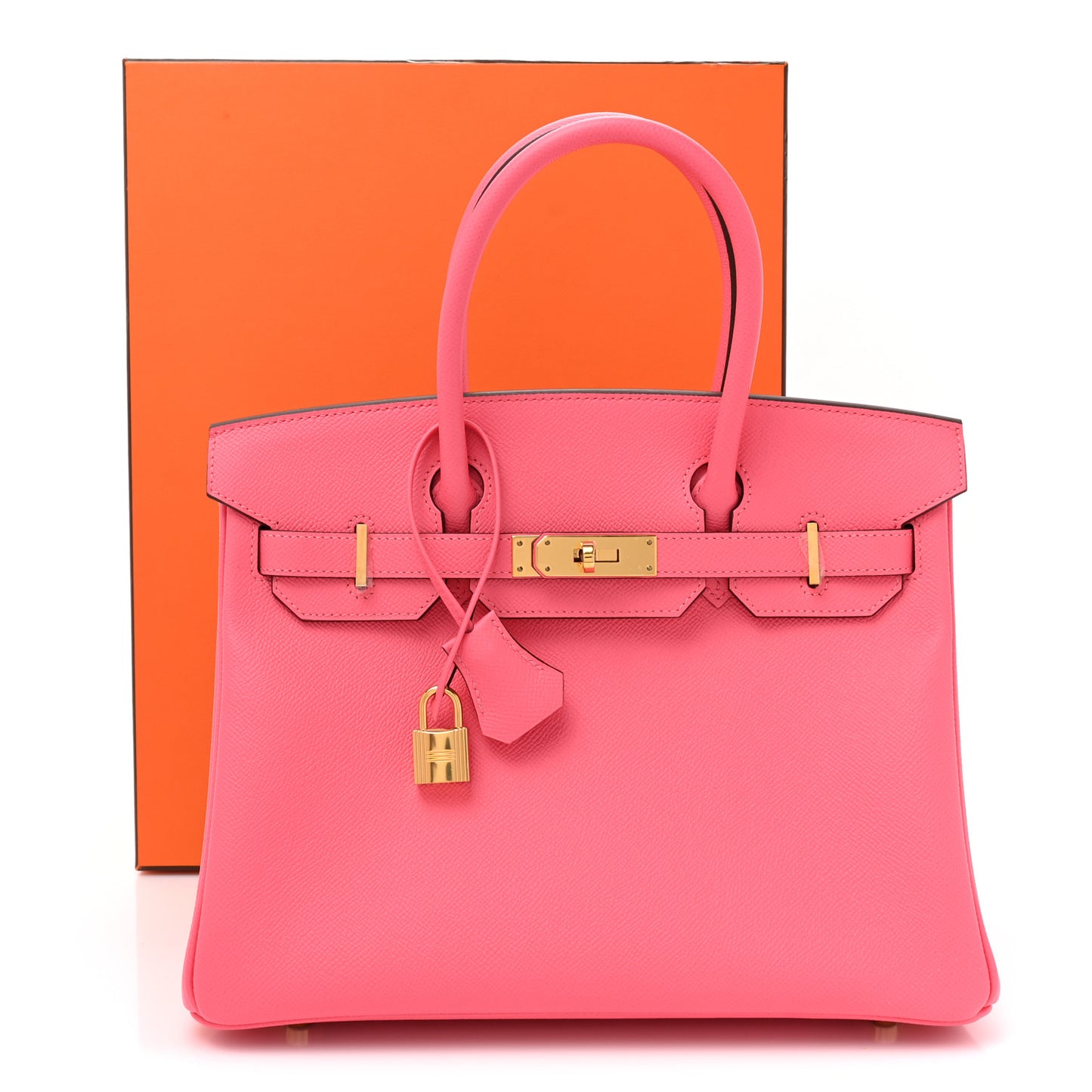 Epsom Horseshoe Birkin 30 Rose Azalee