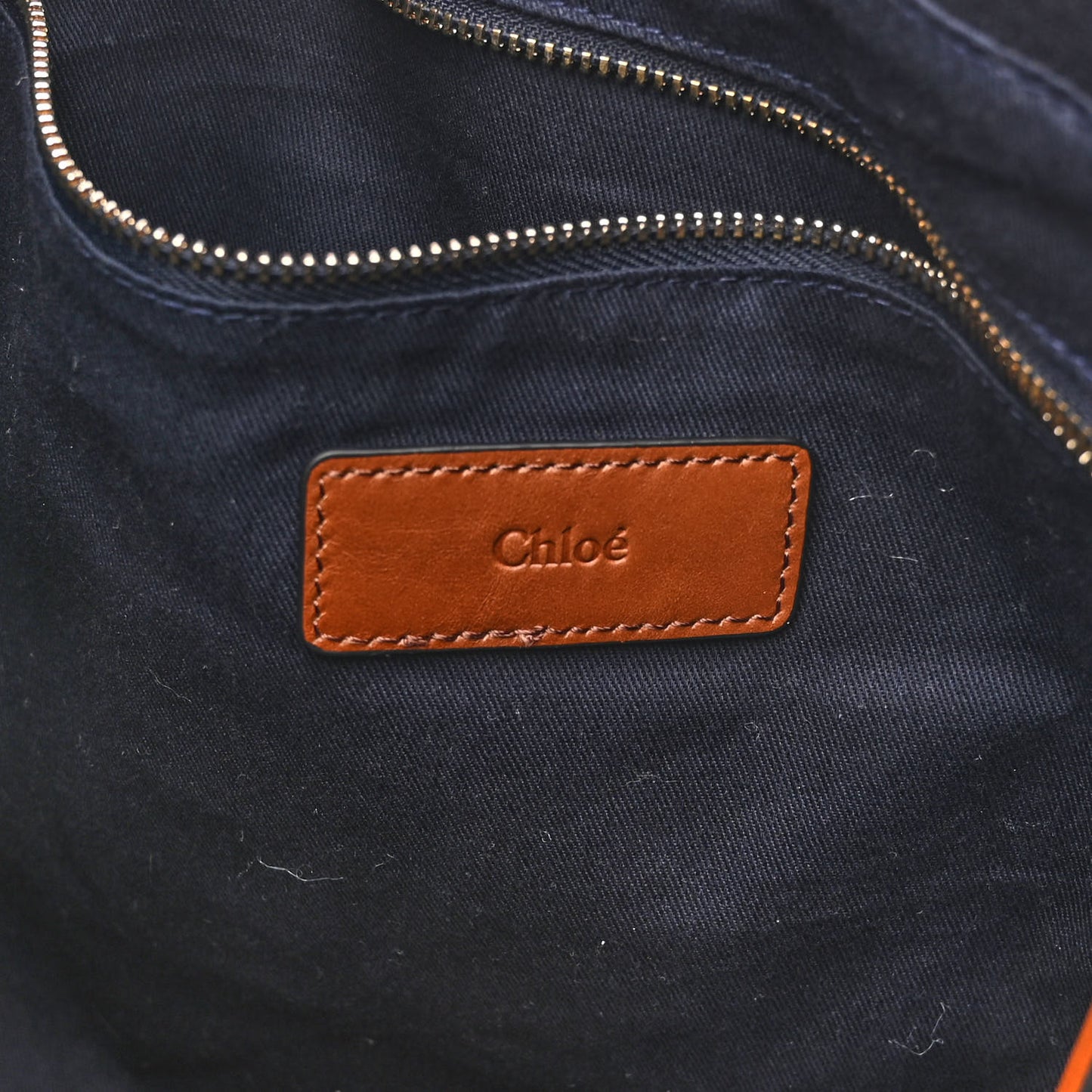Cotton Calfskin Changing Bag Navy