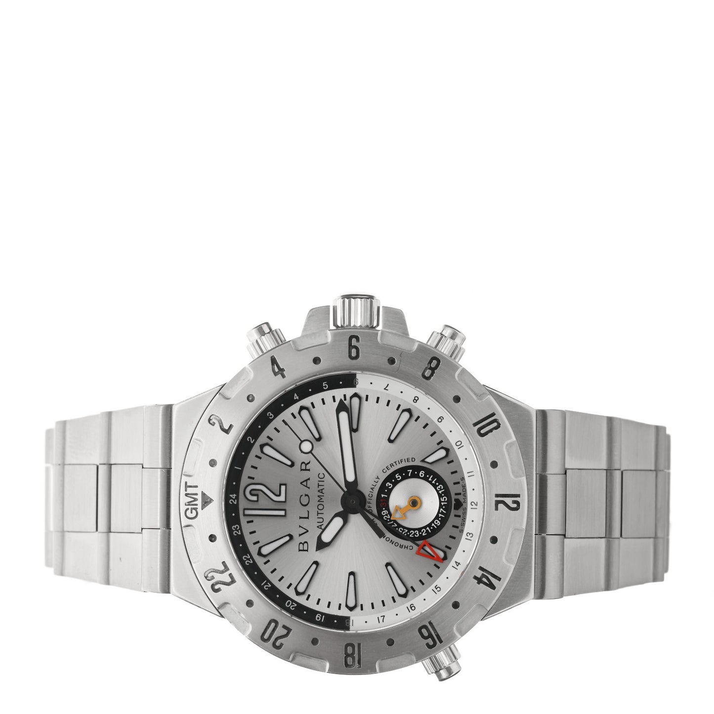 Stainless Steel 40mm Diagono Professional GMT Automatic Watch