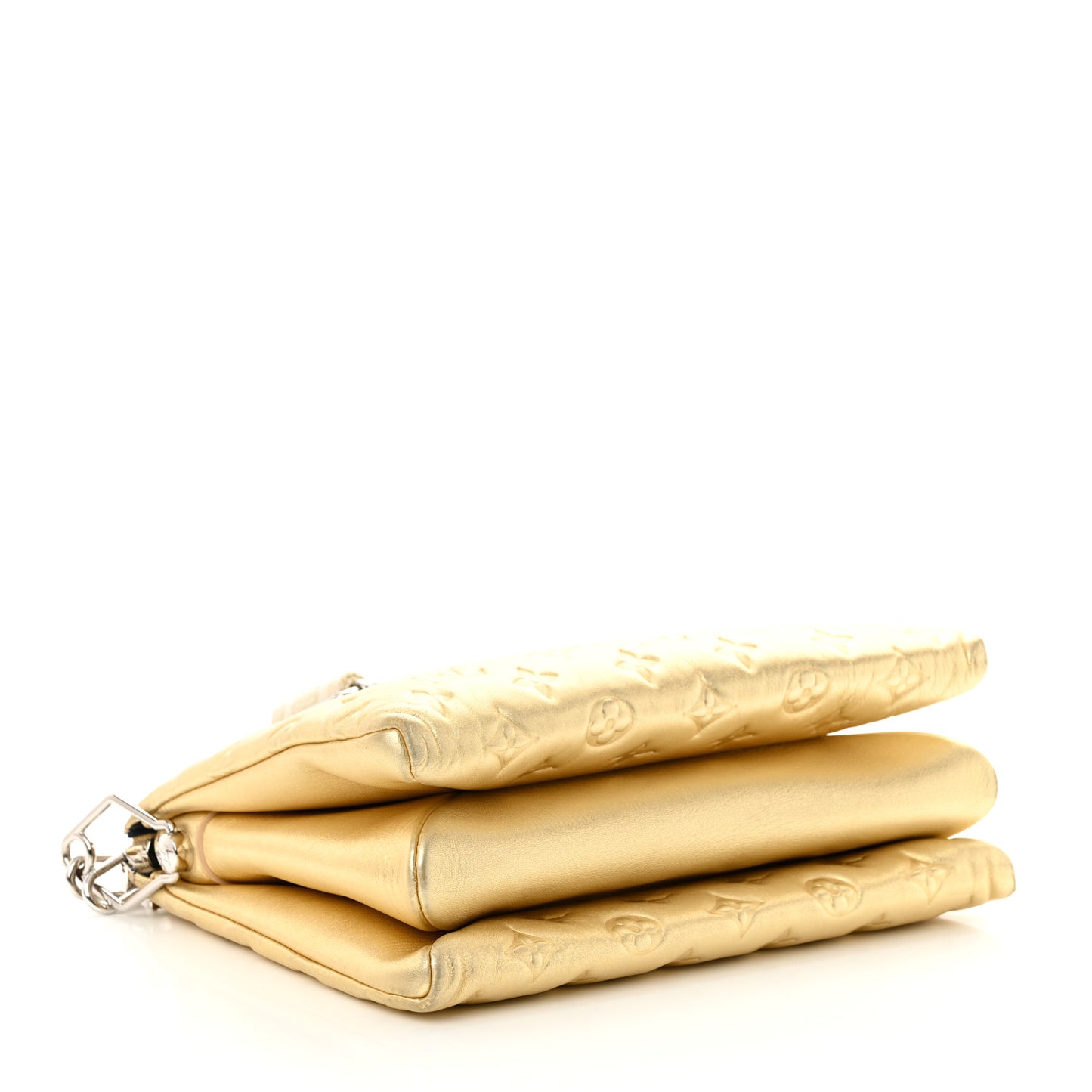 Lambskin Embossed Monogram Coussin PM Gold
