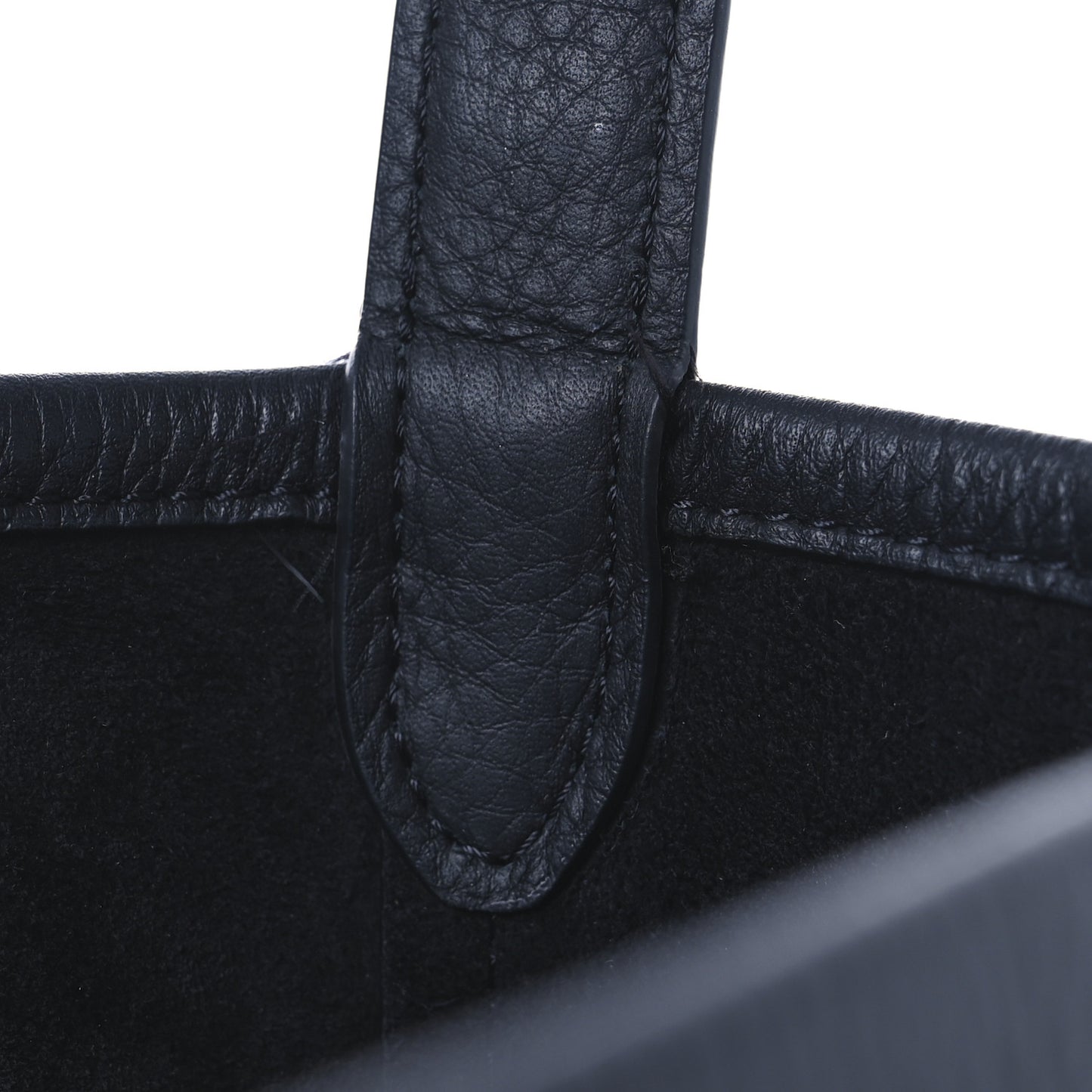 Grained Calfskin Large N/S Park Tote Black