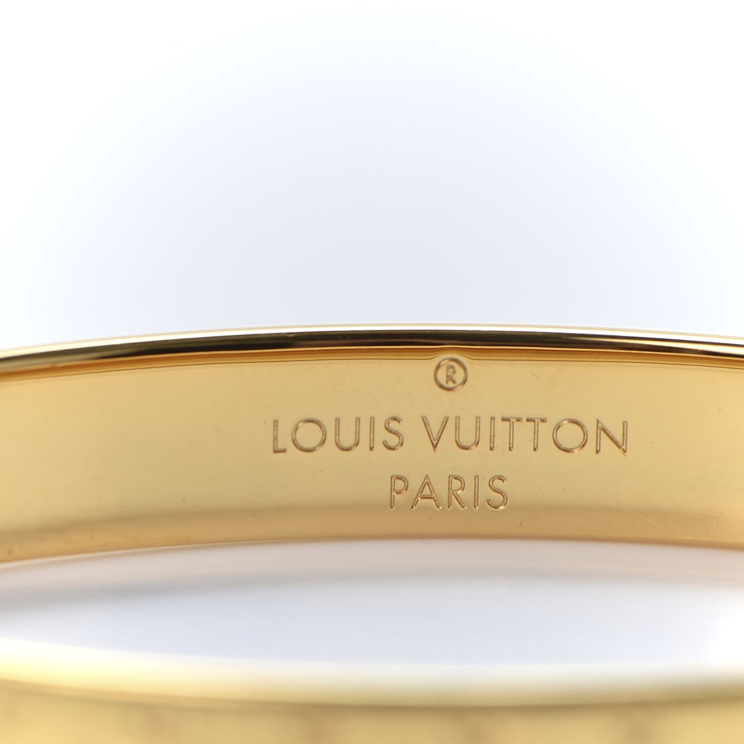 Brass Monogram Nanogram Cuff S Gold