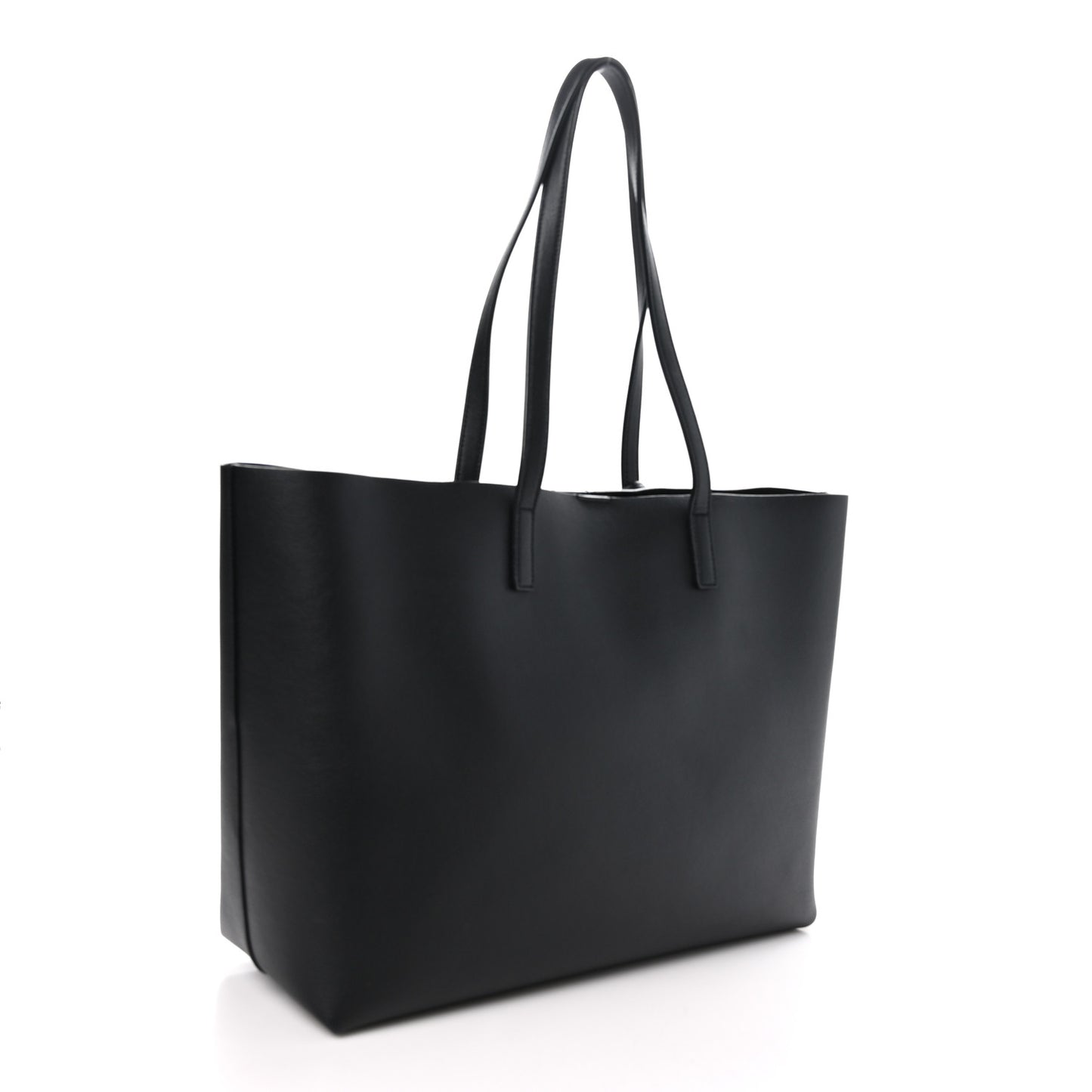 Calfskin Large Shopping Tote Black