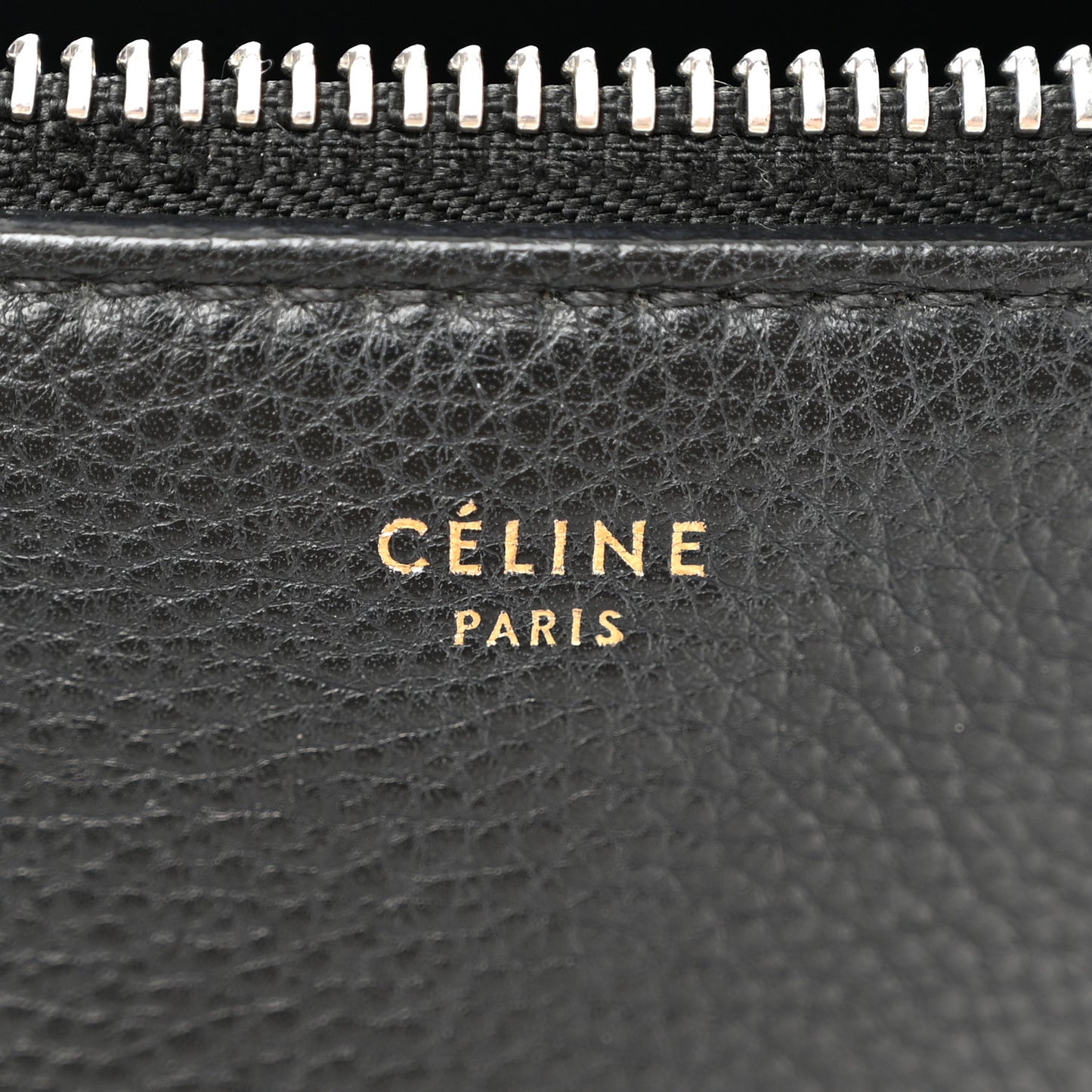 Grained Calfskin Medium Edge Shoulder Bag Black