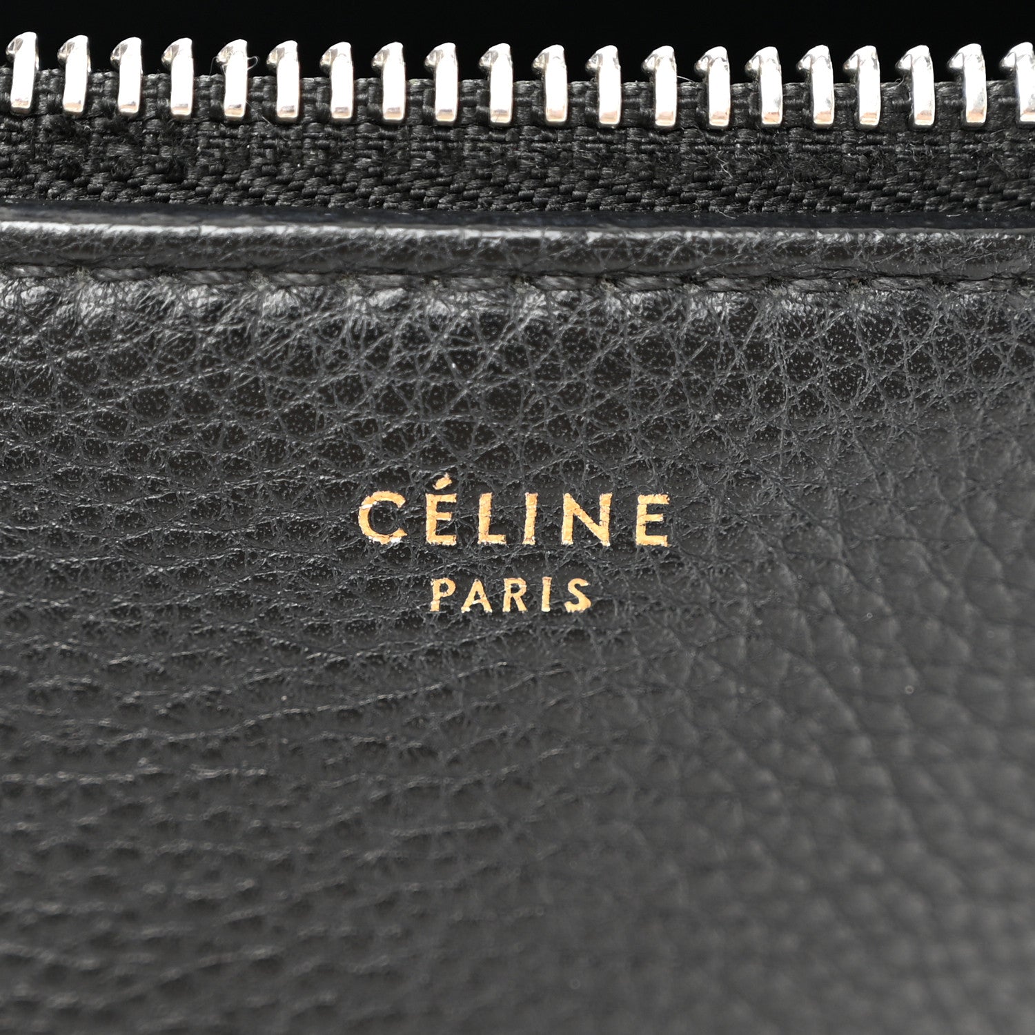 Celine Grained Calfskin Medium Edge Shoulder Bag Black 6 of 12