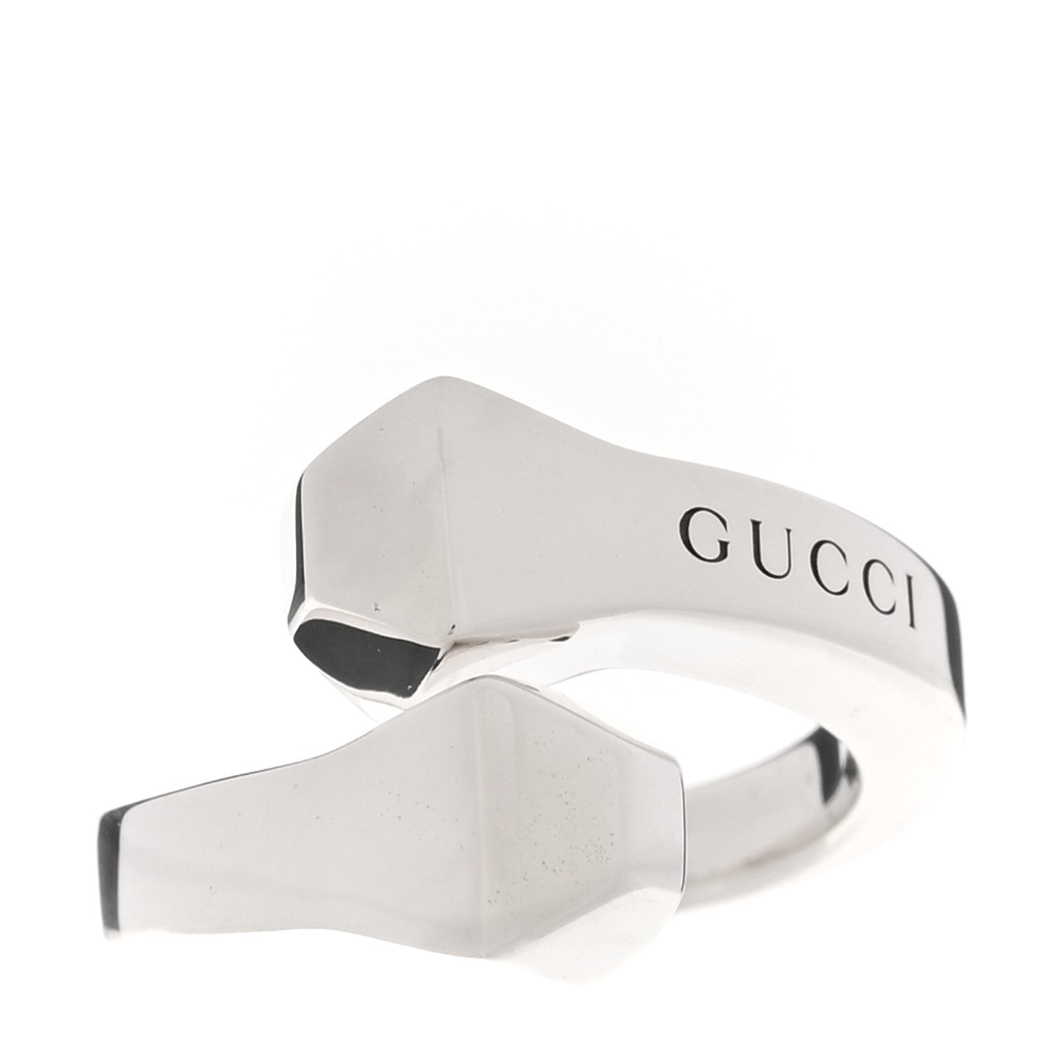 Gucci Sterling Silver Chiodo Double Nail Ring 54 7 1872866