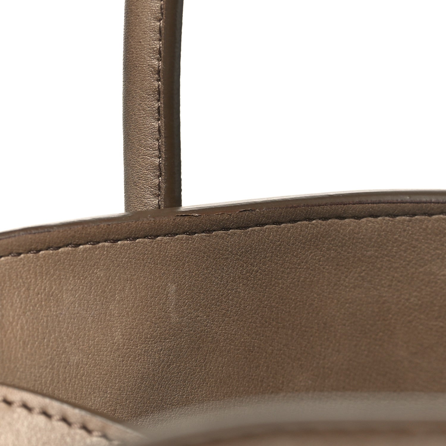 The Row Polished Saddle Calfskin Soft Margaux 12 Mouse Grey 10 of 10