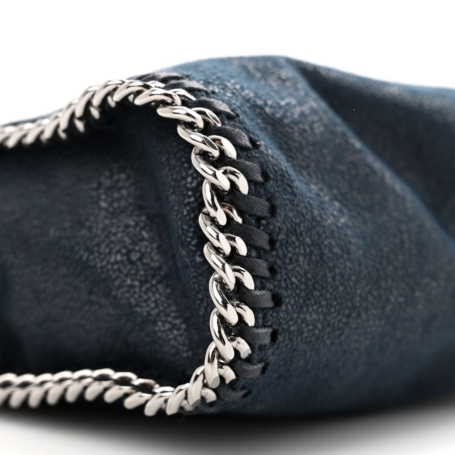 Stella McCartney Shaggy Deer Tiny Falabella Tote Navy 8 of 9