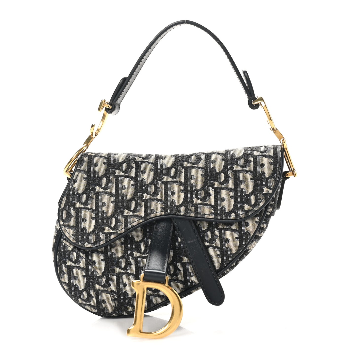 Oblique Mini Saddle Bag Blue